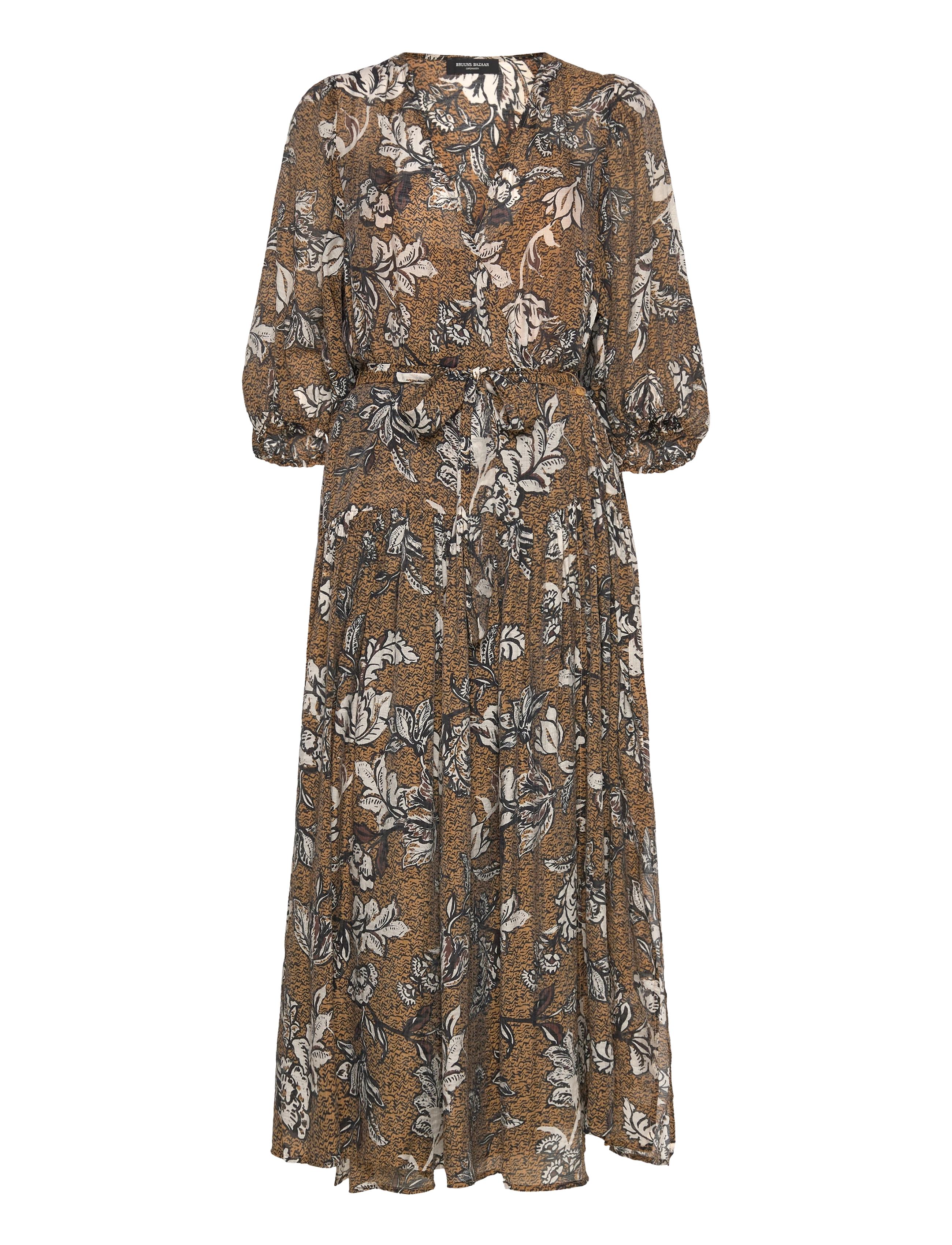 Bruuns Bazaar DuscleBBHanie dress - Tøj - BROWN FLOWER PRINT / brown