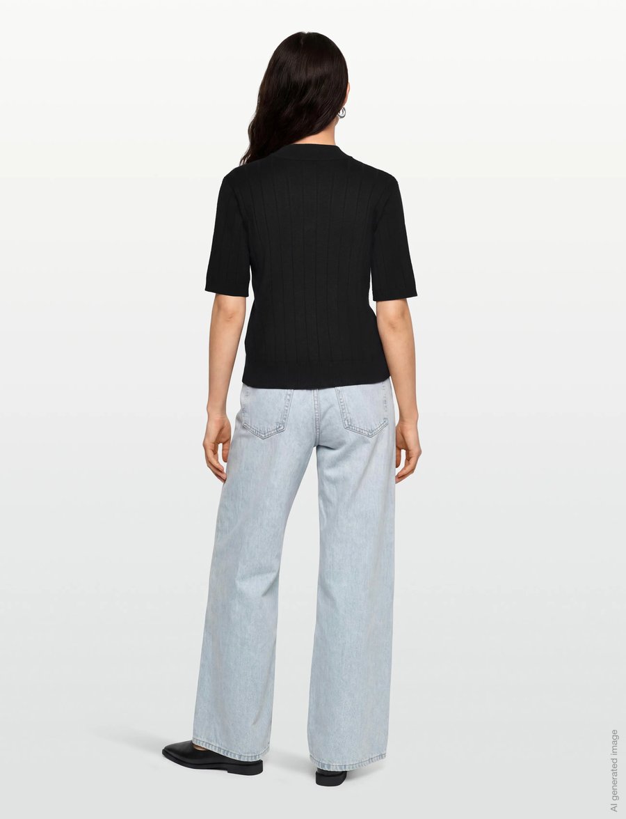 Bruuns Bazaar - AnemoneBBGlady knit - stickade tröjor - black - 4