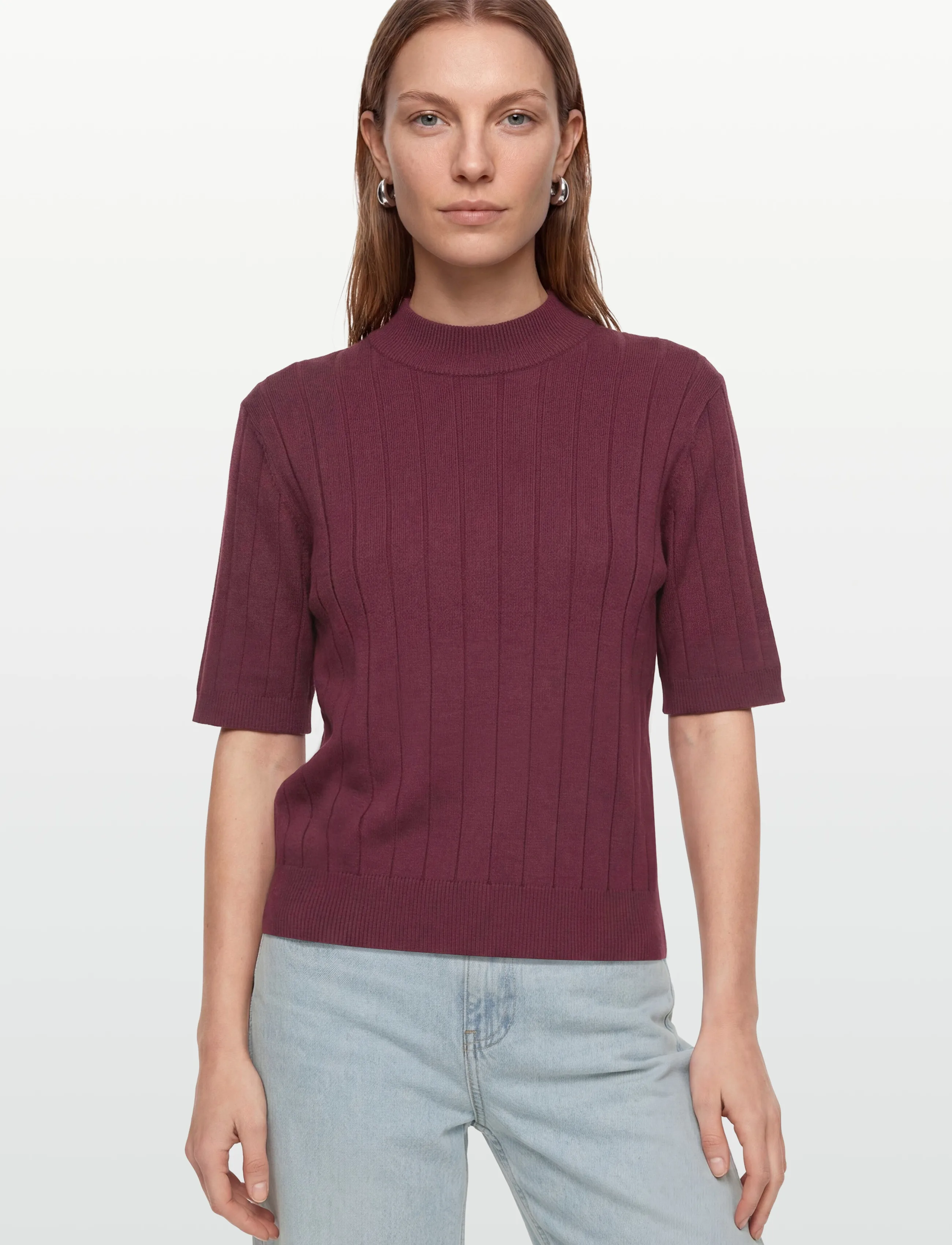 Bruuns Bazaar - AnemoneBBGlady knit - stickade tröjor - bordeaux - 3