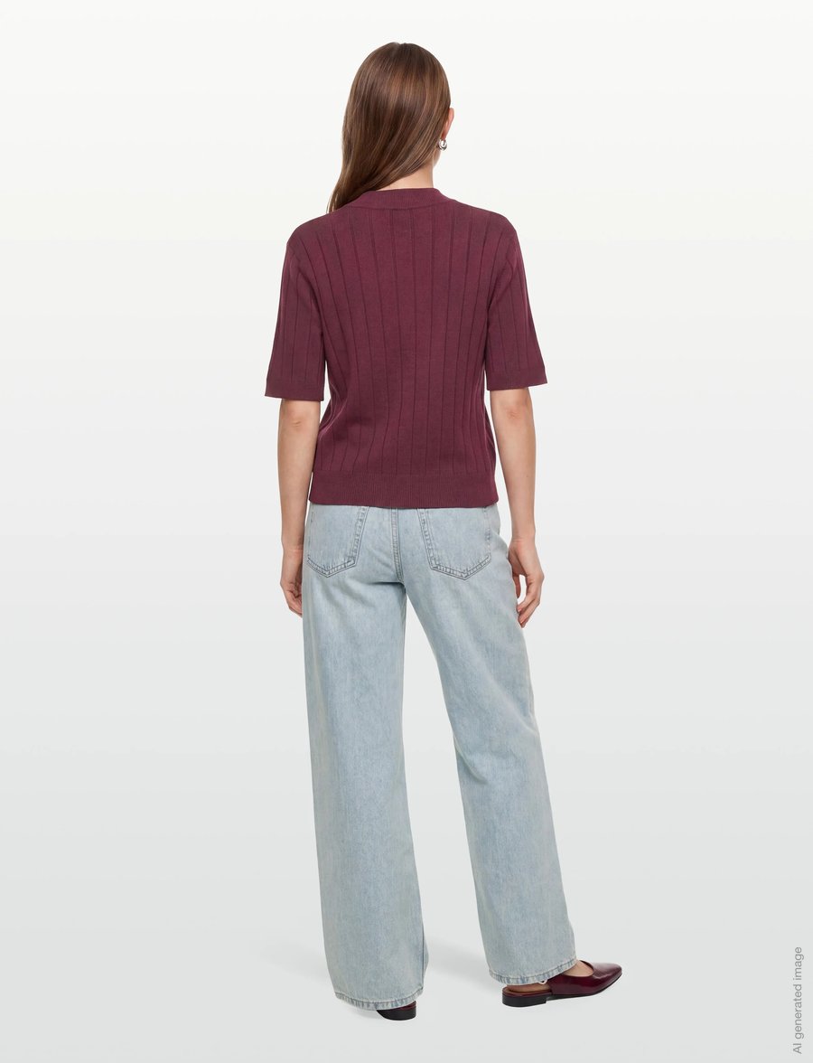 Bruuns Bazaar - AnemoneBBGlady knit - pullover - bordeaux - 4