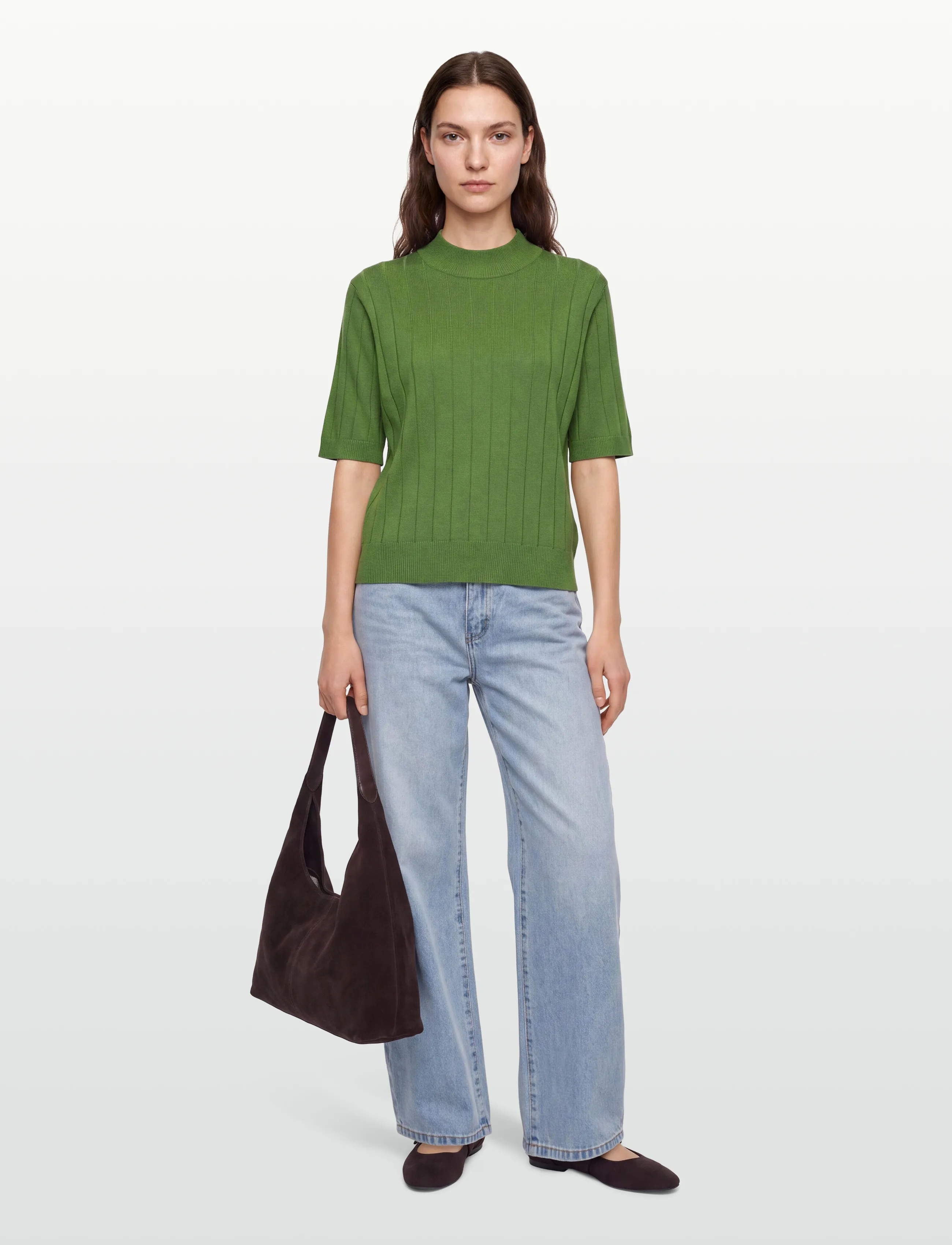 Bruuns Bazaar Anemonebbglady Knit, XS, Knitwear, Grün - Jumpers, Frauen