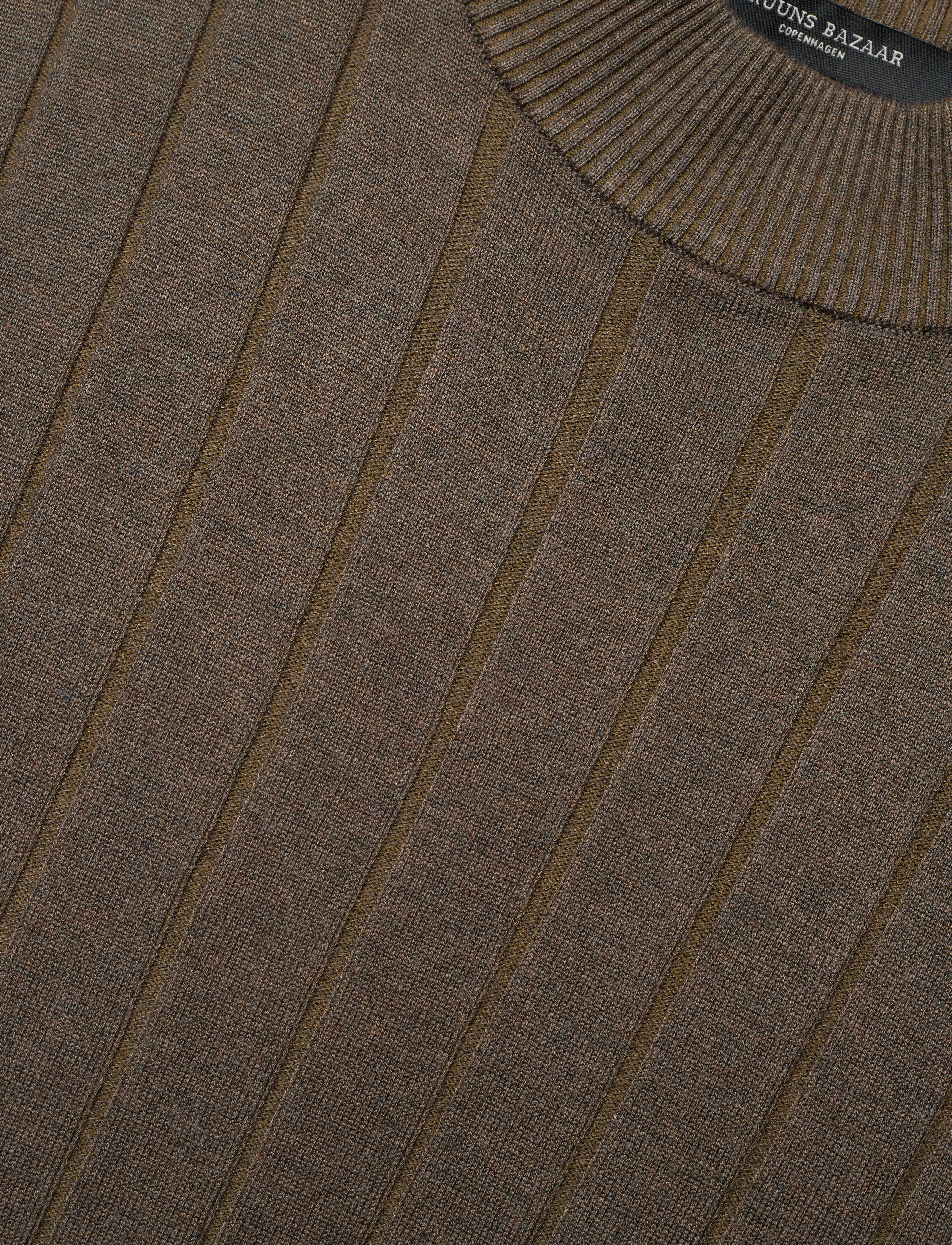 Bruuns Bazaar - AnemoneBBGlady knit - rullekraver - shitake melange - 3