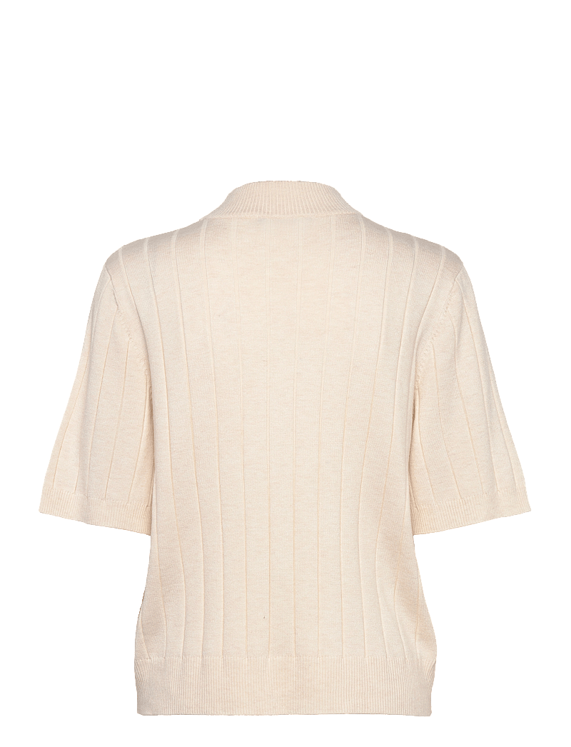 Bruuns Bazaar - AnemoneBBGlady knit - megztiniai su aukšta apykakle - white cream melange - 1