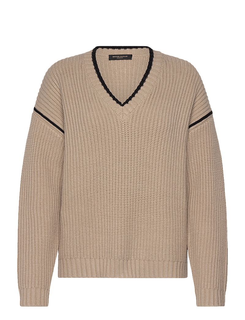 Bruuns Bazaar - SimonaBBBenia knit - sviitrid - plaza taupe - 0