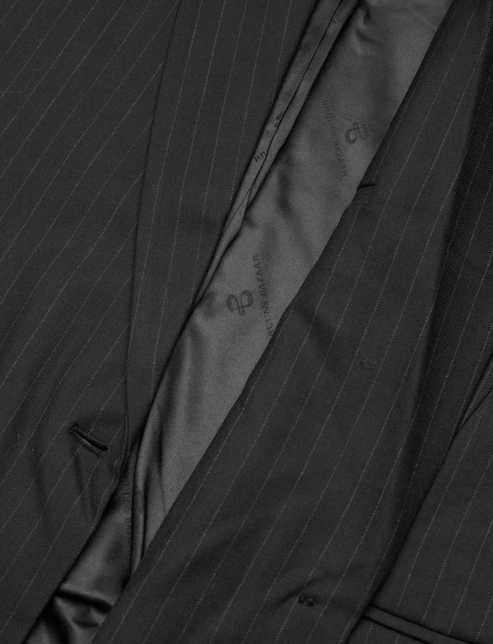 Bruuns Bazaar - BillBBFrida blazer - enkeltradede blazere - black pinstripe - 5