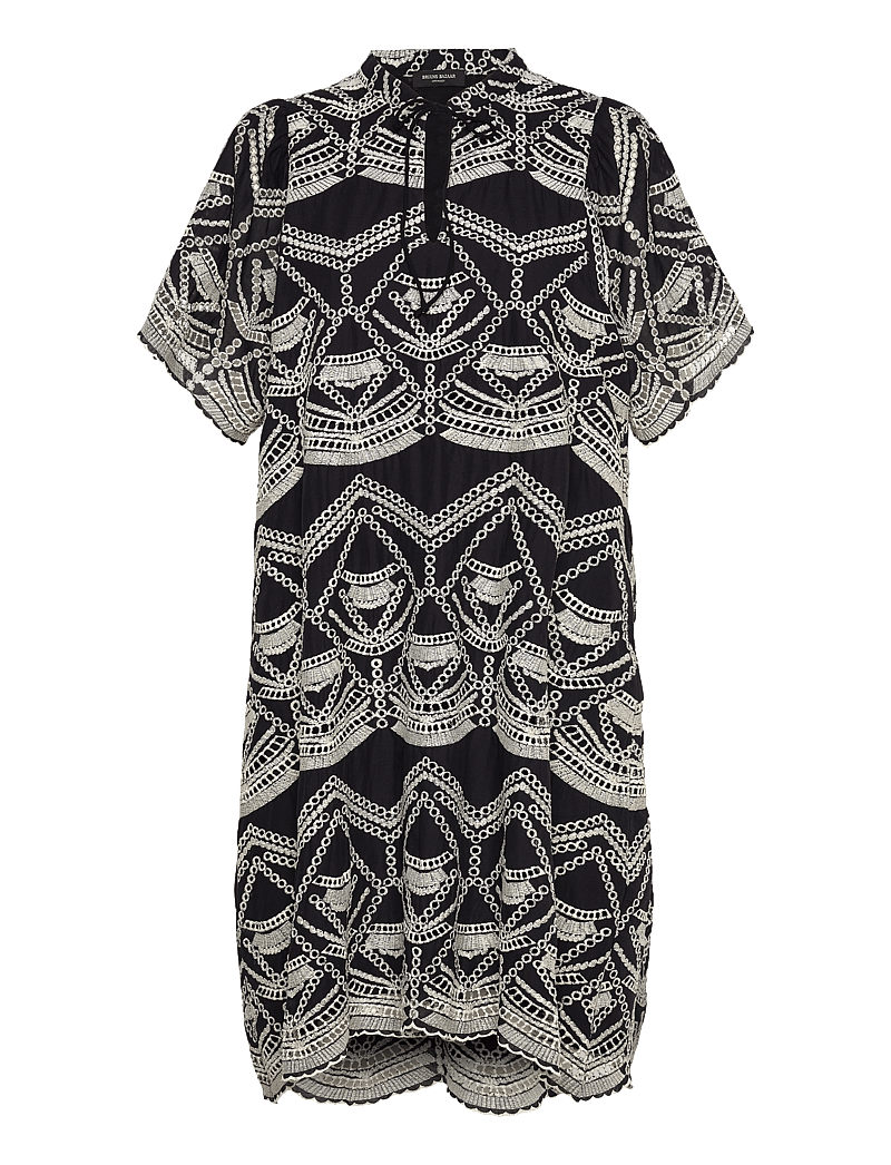 Bruuns Bazaar - ArvensisBBJulia dress - sommarklänningar - black/cream - 0