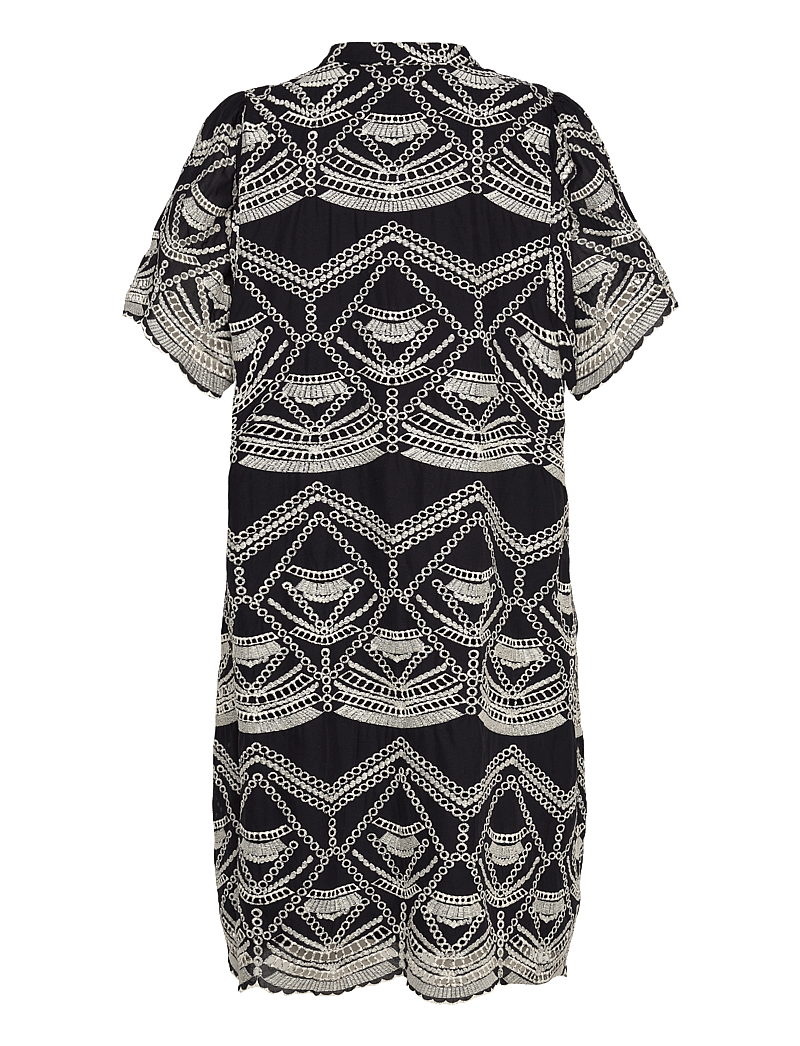 Bruuns Bazaar - ArvensisBBJulia dress - sommarklänningar - black/cream - 1