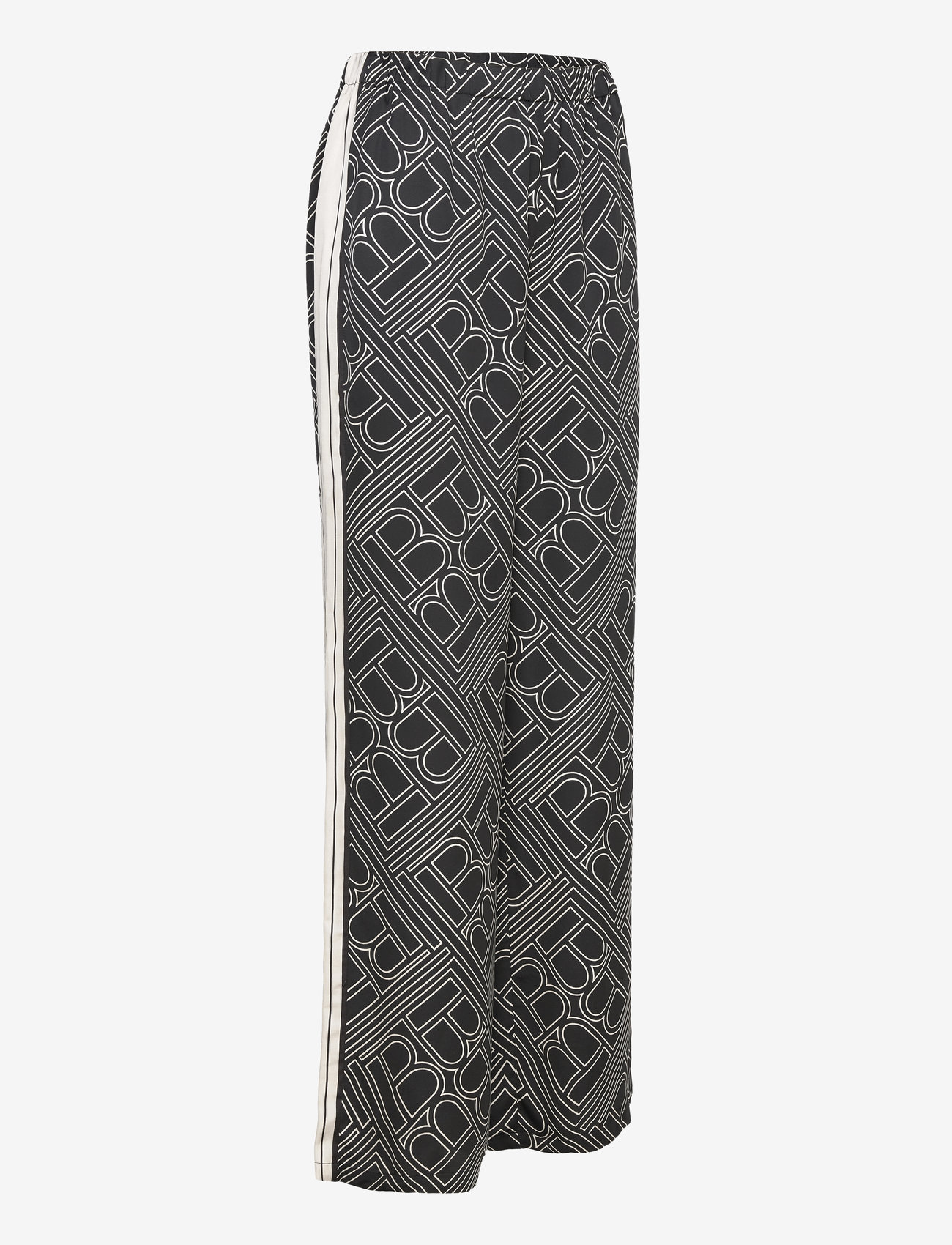 Bruuns Bazaar - FloretBBRina pants - sirge säärega püksid - dark logo print - 3