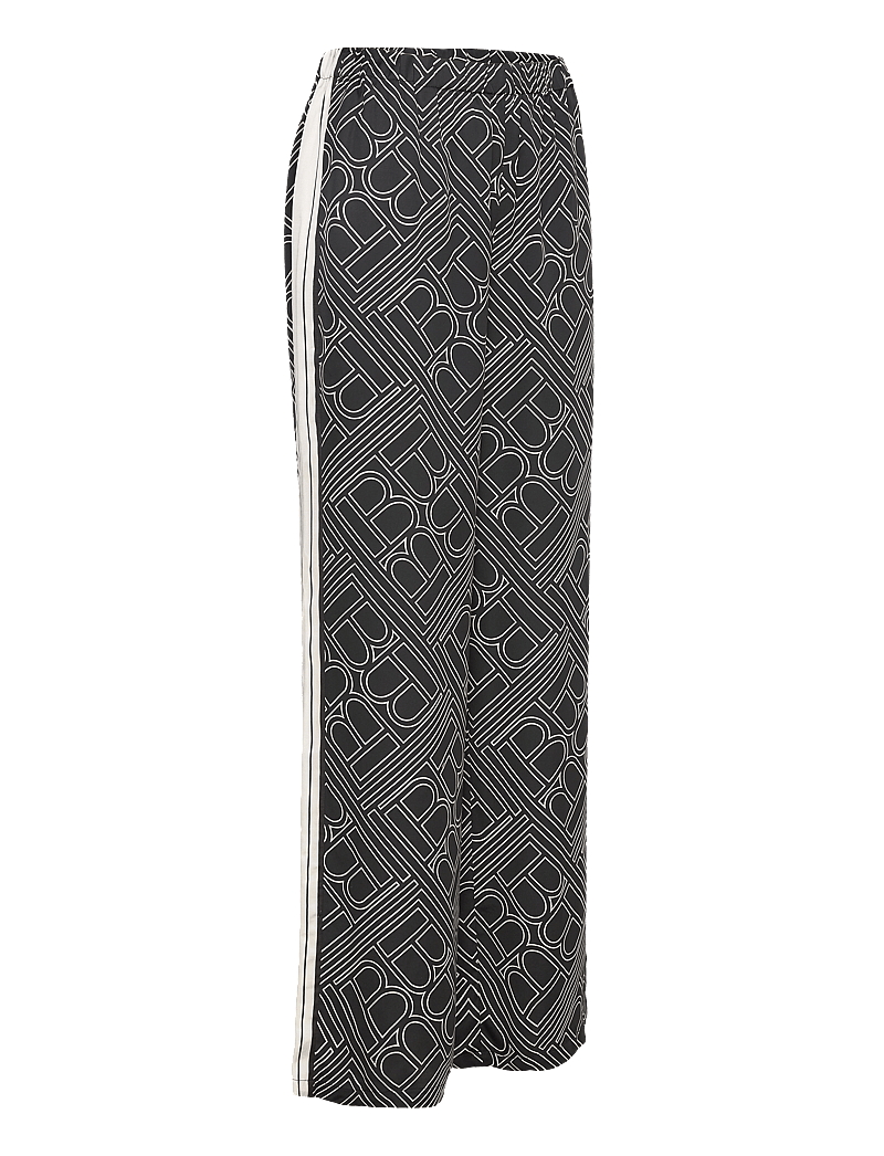 Bruuns Bazaar - FloretBBRina pants - sirge säärega püksid - dark logo print - 3