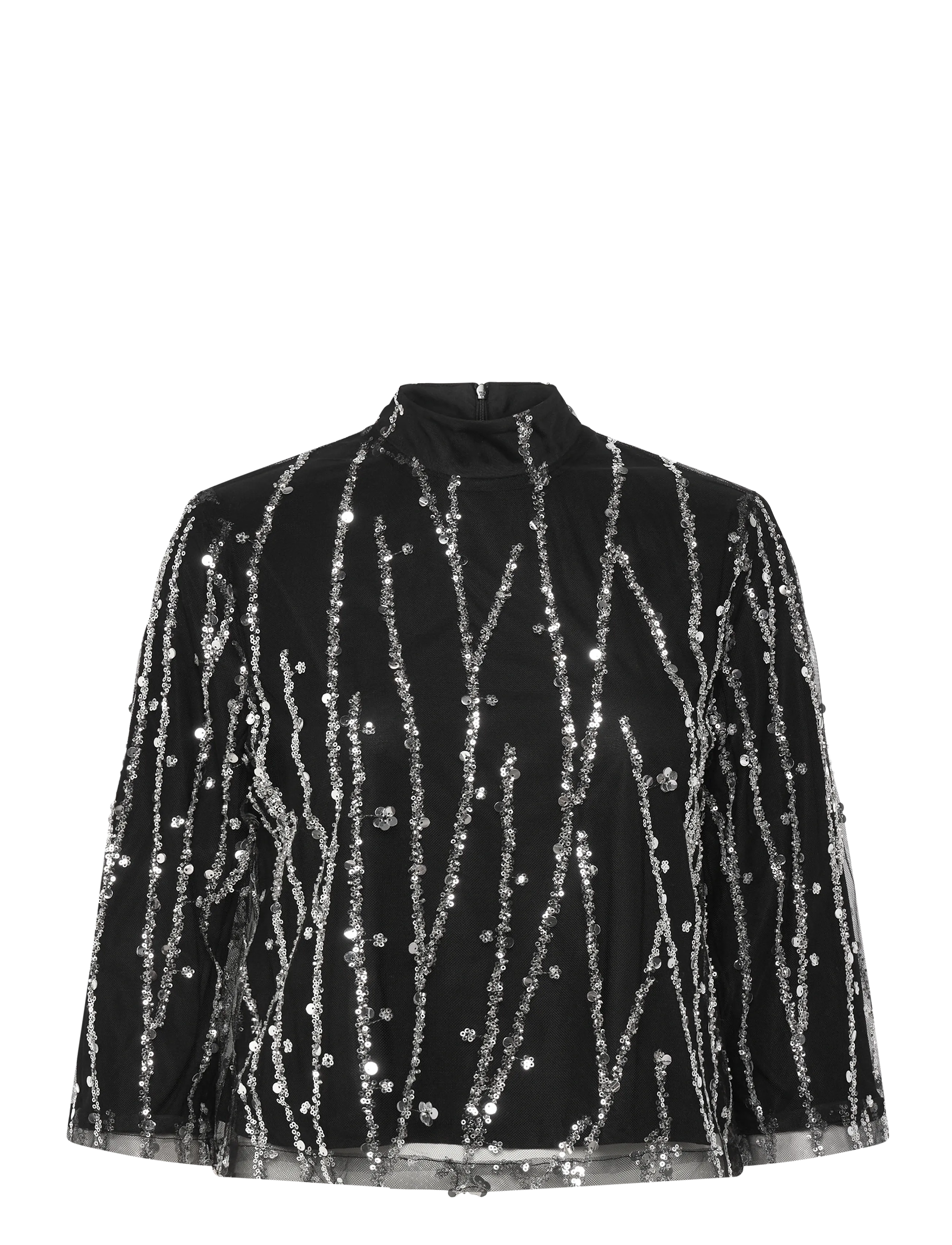 Bruuns Bazaar DaffiBBIgnaras blouse - Bluser - BLACK W SILVER / black