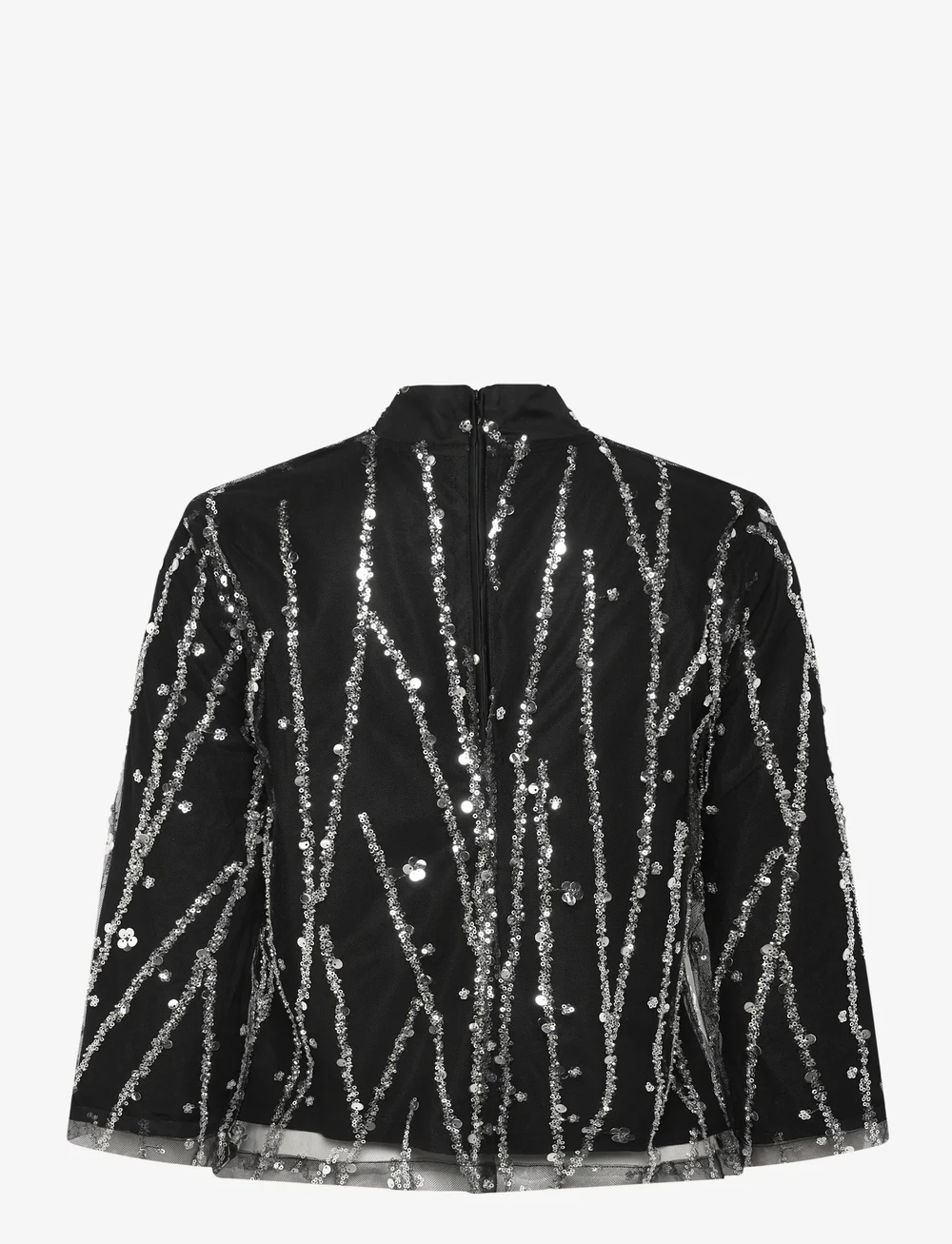 Bruuns Bazaar - DaffiBBIgnaras blouse - langärmlige blusen - black w silver - 1