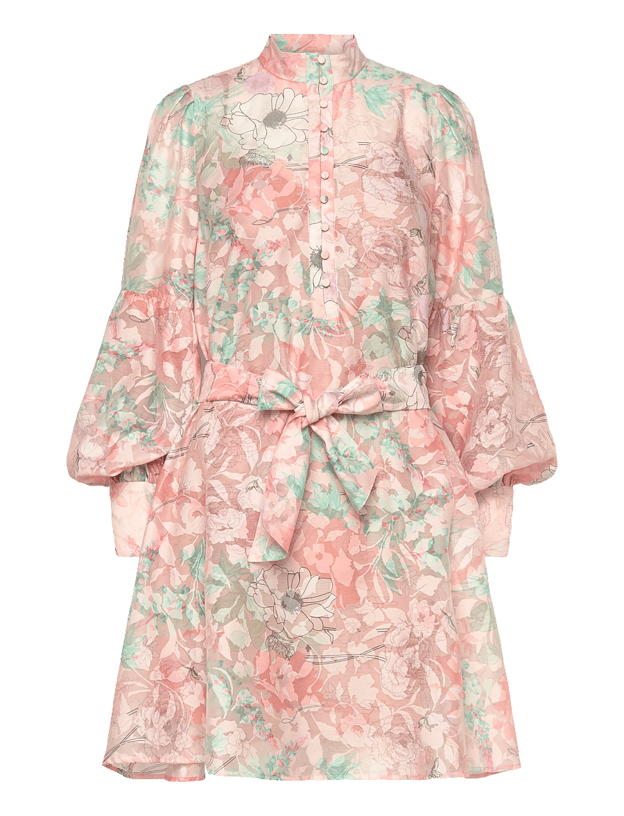 Bruuns Bazaar - TriteliaBBQunelle dress - cocktailkjoler - peach flower print - 0