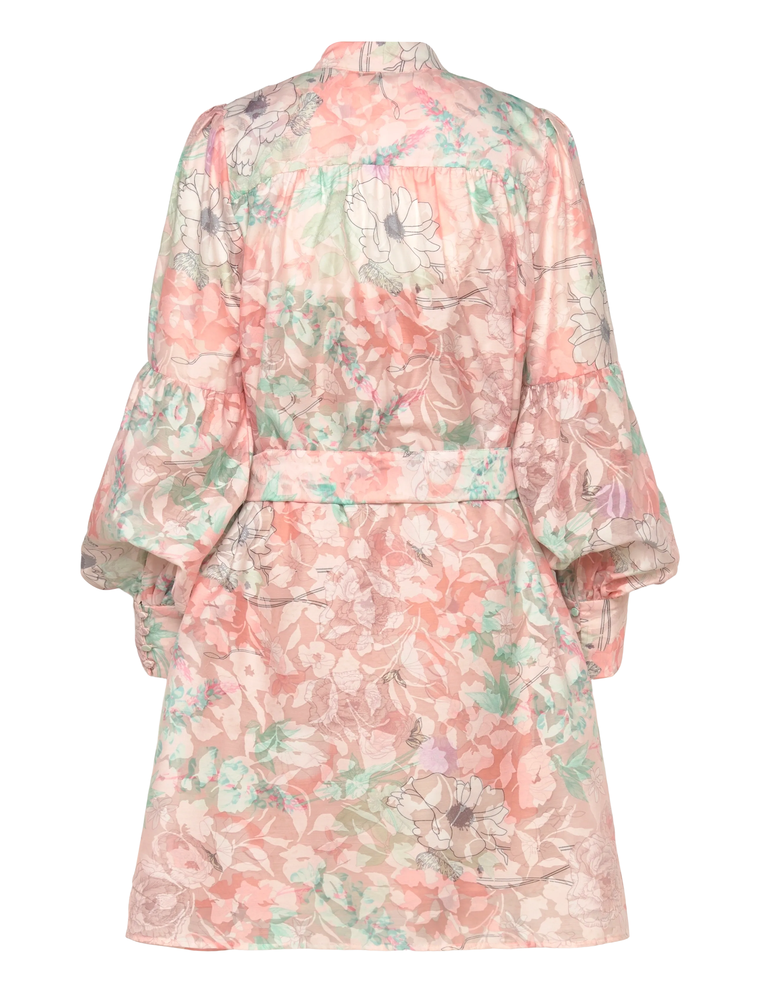 Bruuns Bazaar - TriteliaBBQunelle dress - cocktail dresses - peach flower print - 1