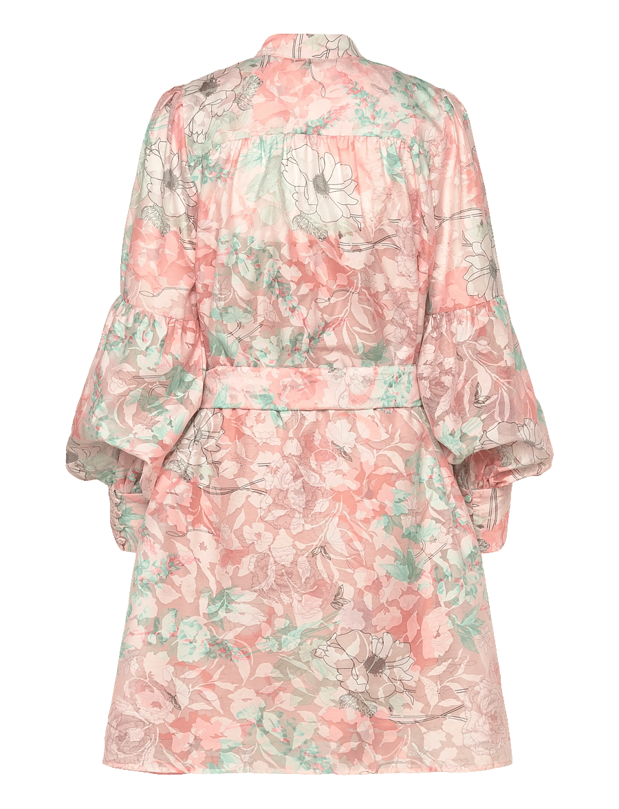 Bruuns Bazaar - TriteliaBBQunelle dress - cocktailkjoler - peach flower print - 1