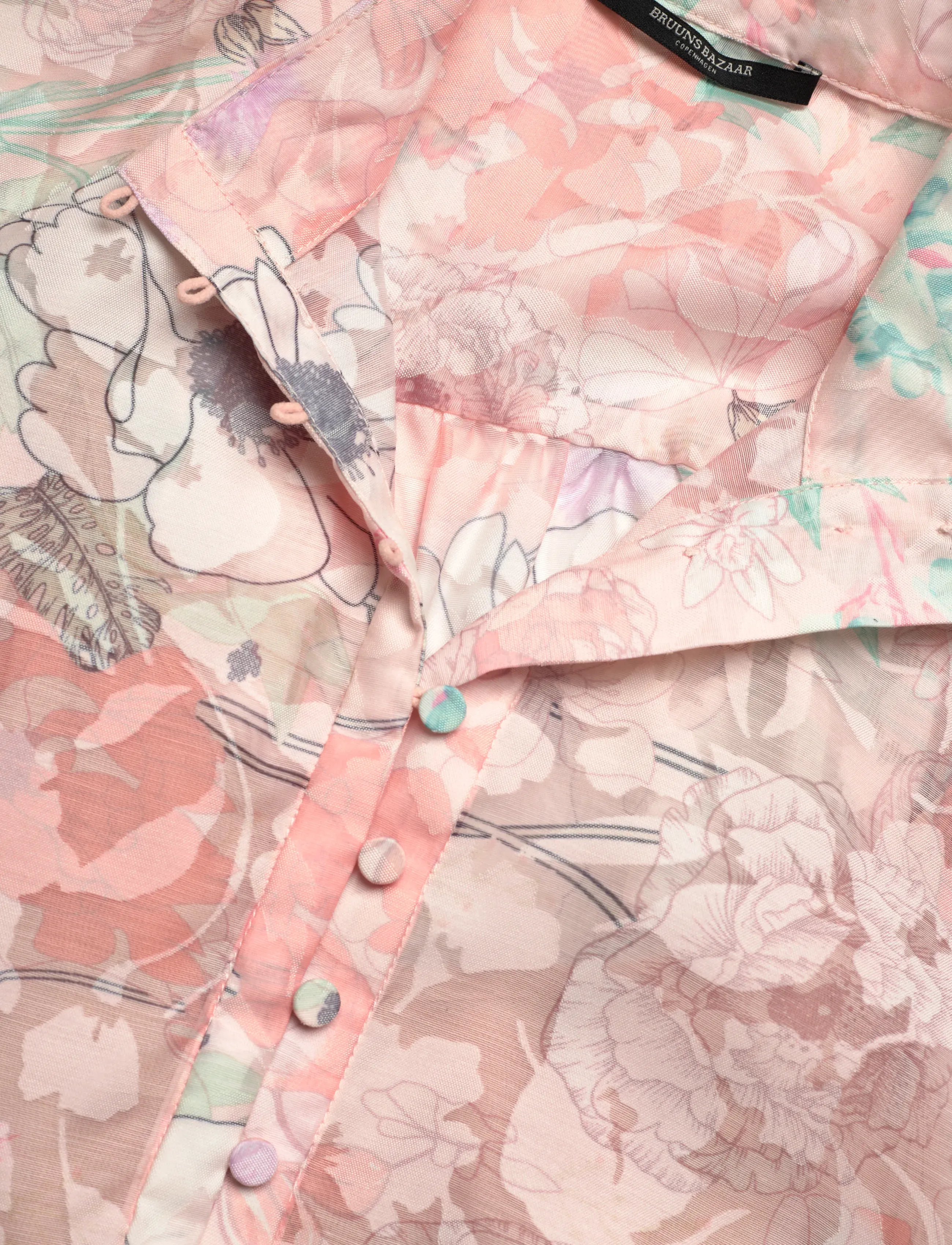 Bruuns Bazaar - TriteliaBBQunelle dress - cocktail dresses - peach flower print - 3