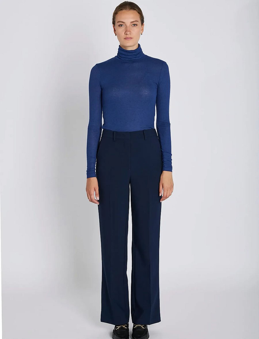 Bruuns Bazaar - CindySusBBEleza pants - sirge säärega püksid - sky captain - 0