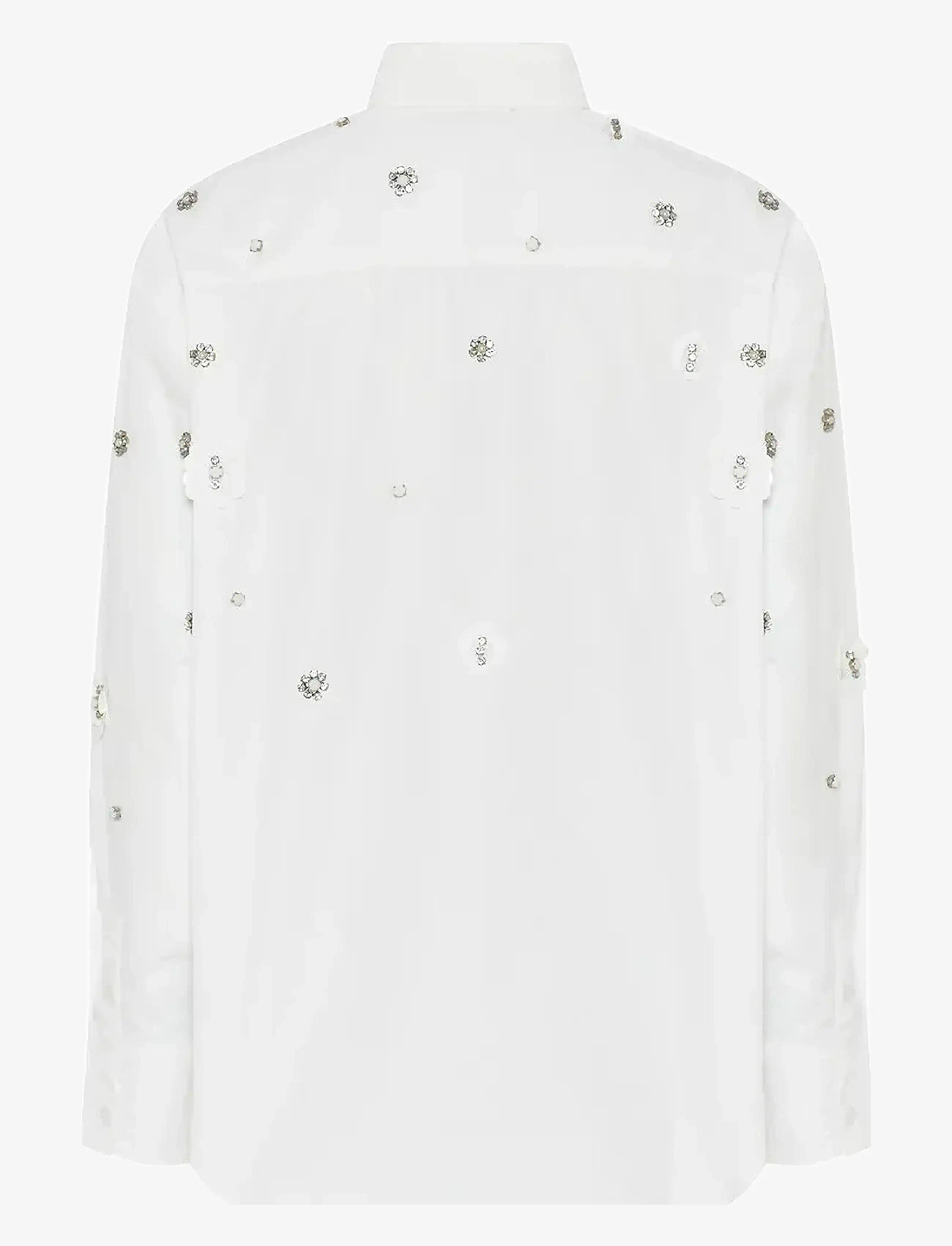 Bruuns Bazaar - ChrisoulaBBBeia shirt - långärmade blusar - snow white - 2