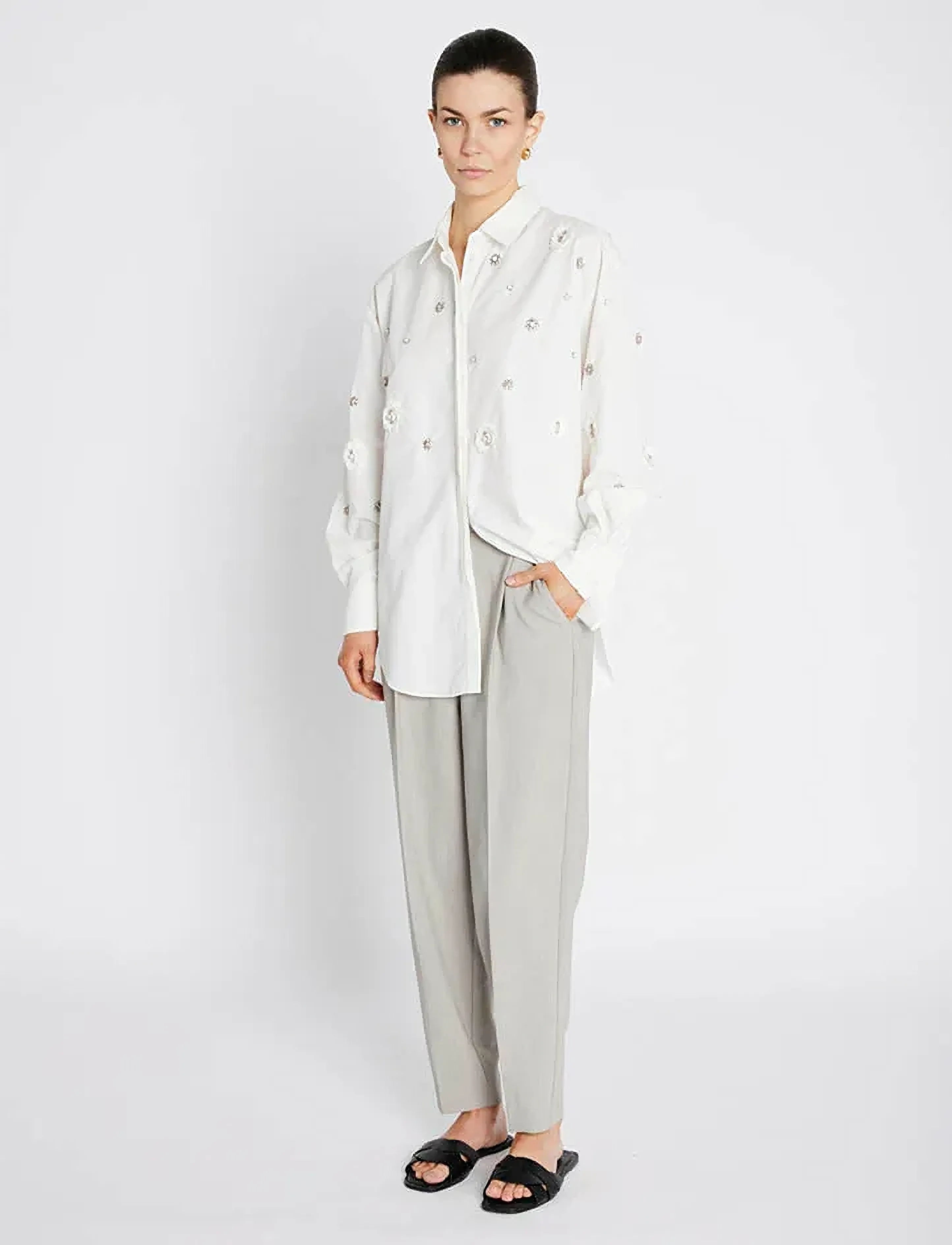 Bruuns Bazaar ChrisoulaBBBeia shirt - Blusen - SNOW WHITE / white