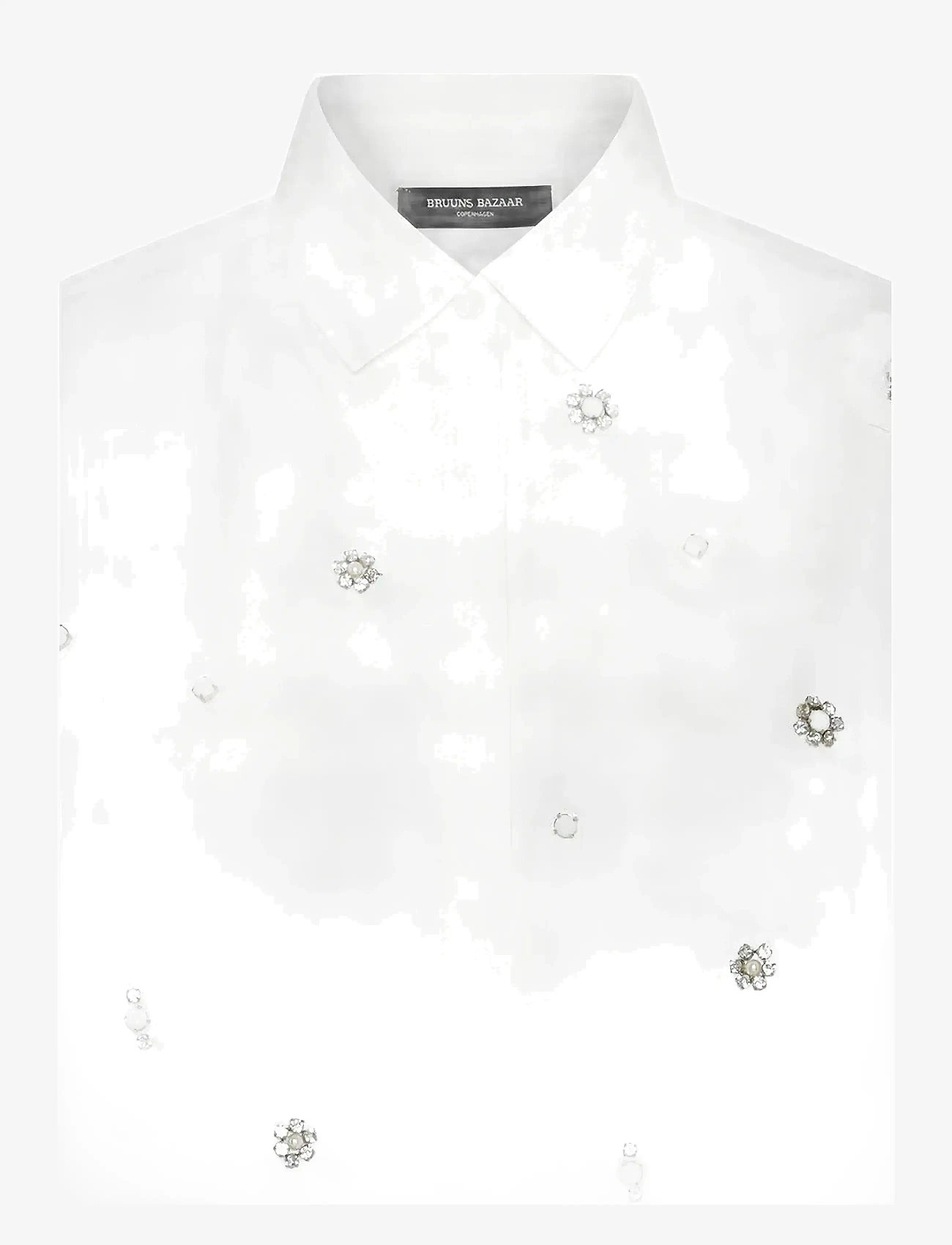 Bruuns Bazaar - ChrisoulaBBBeia shirt - långärmade blusar - snow white - 3