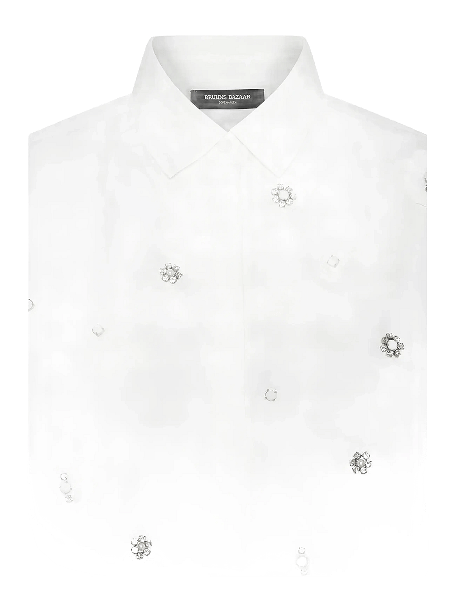 Bruuns Bazaar - ChrisoulaBBBeia shirt - langärmelige blusen - snow white - 3
