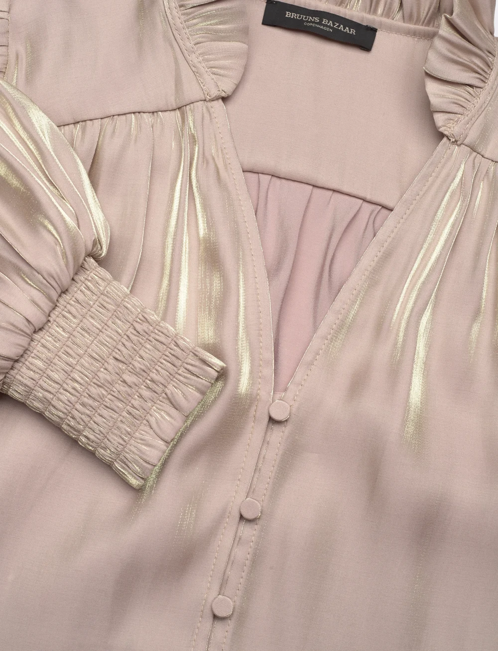 Bruuns Bazaar - KassianiBBHarrietta shirt - long sleeved blouses - gold sand - 2