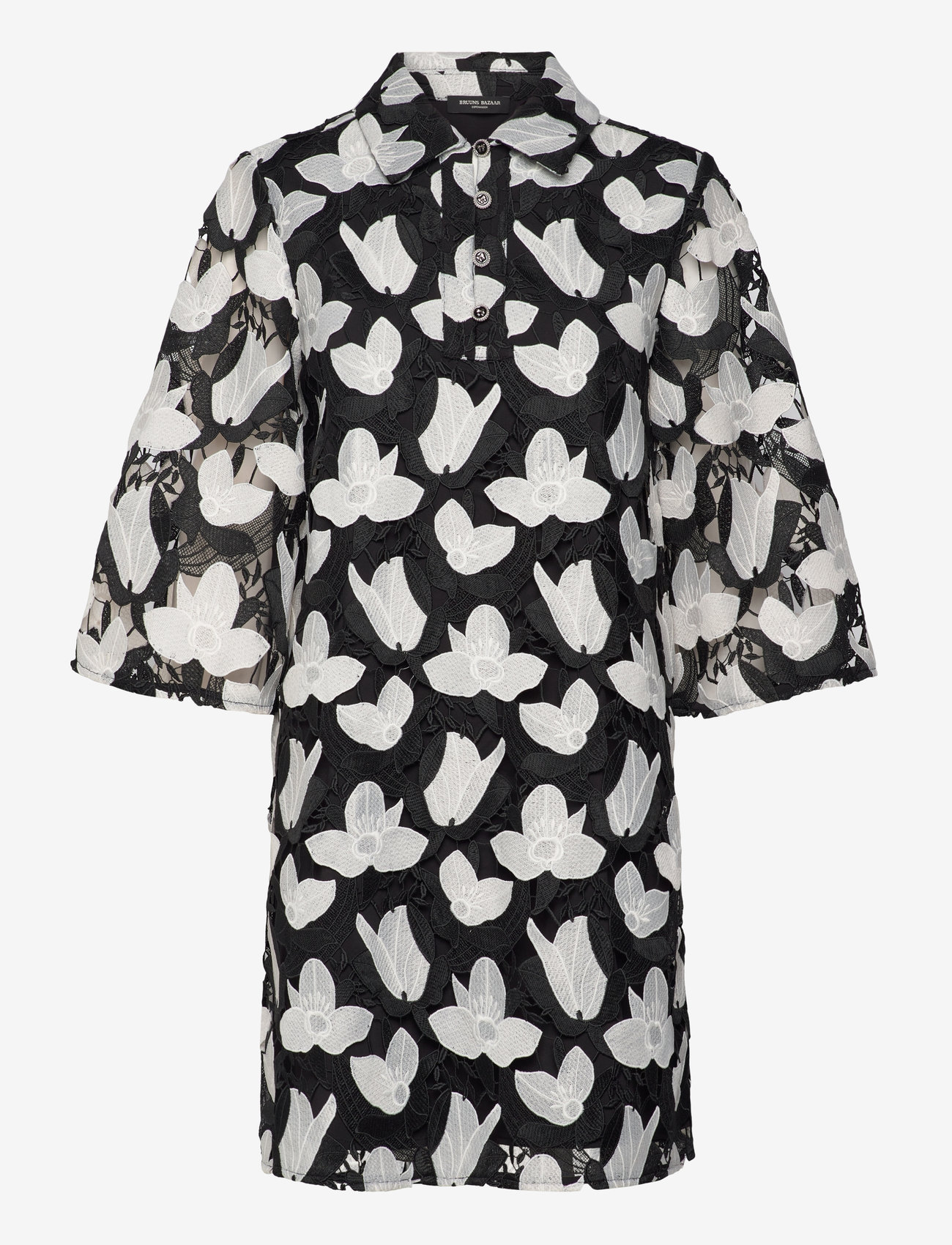 Bruuns Bazaar - BellflowerBBIgnon dress - skjortekjoler - black/white - 0