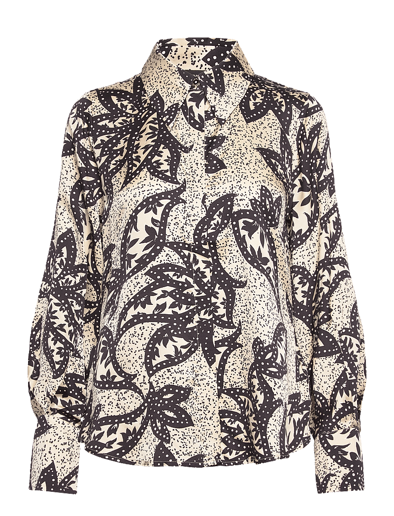 Bruuns Bazaar - FloretBBElas shirt - langærmede skjorter - sand print - 1