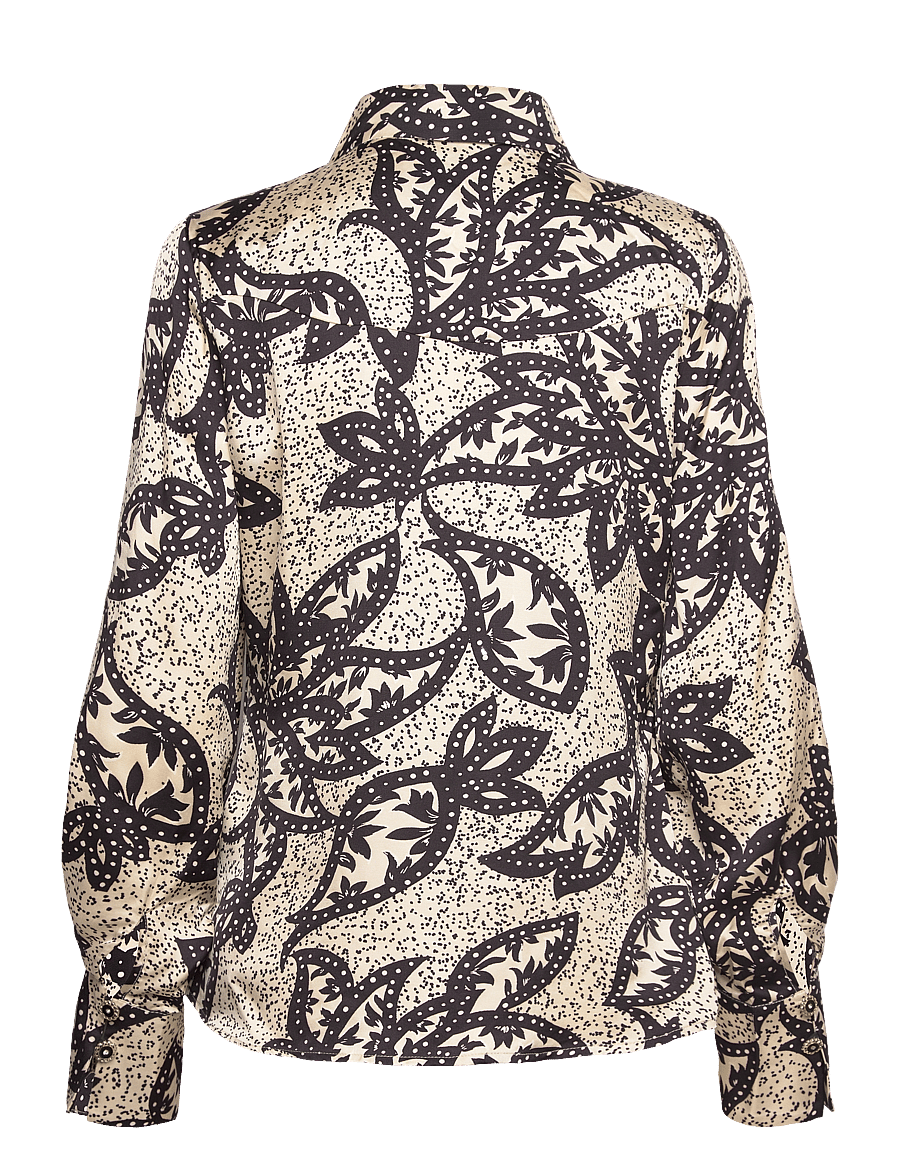 Bruuns Bazaar - FloretBBElas shirt - pikkade varrukatega särgid - sand print - 2