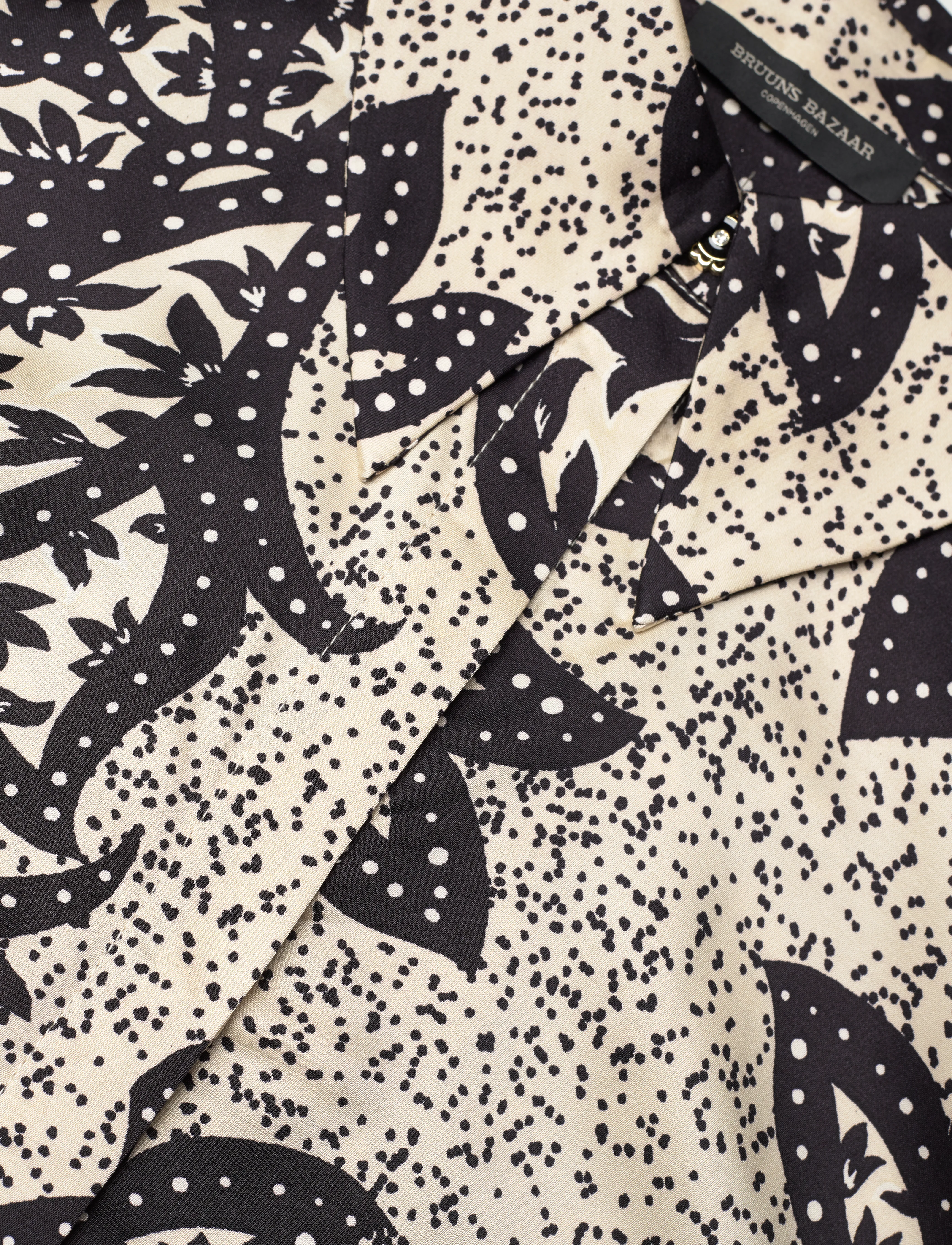 Bruuns Bazaar - FloretBBElas shirt - krekli ar garām piedurknēm - sand print - 3