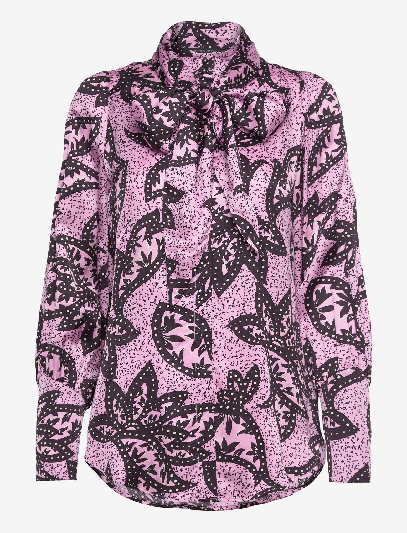 Bruuns Bazaar - FloretBBHayetta shirt - long-sleeved shirts - pink print - 0