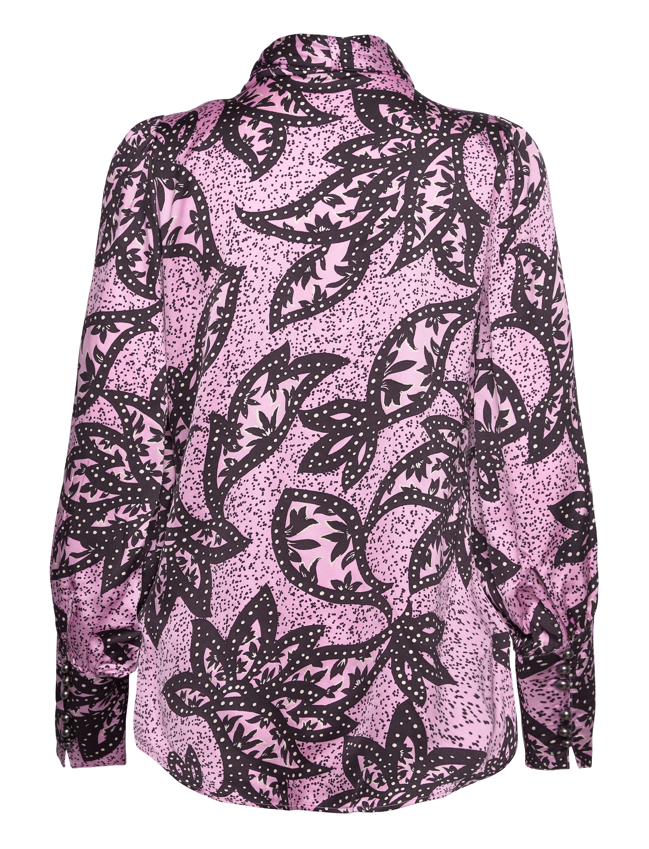 Bruuns Bazaar - FloretBBHayetta shirt - långärmade skjortor - pink print - 2