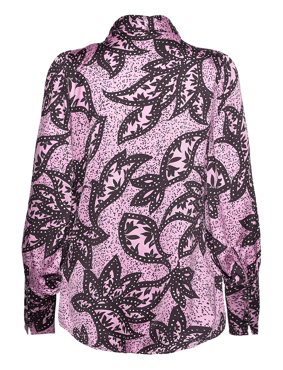 Bruuns Bazaar - FloretBBHayetta shirt - pikkade varrukatega särgid - pink print - 2