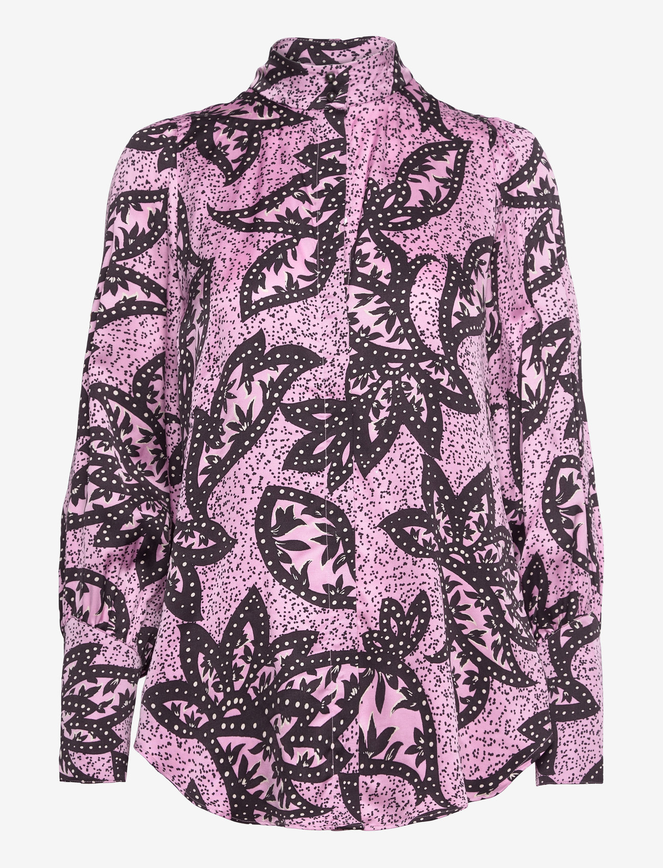 Bruuns Bazaar - FloretBBHayetta shirt - long-sleeved shirts - pink print - 2