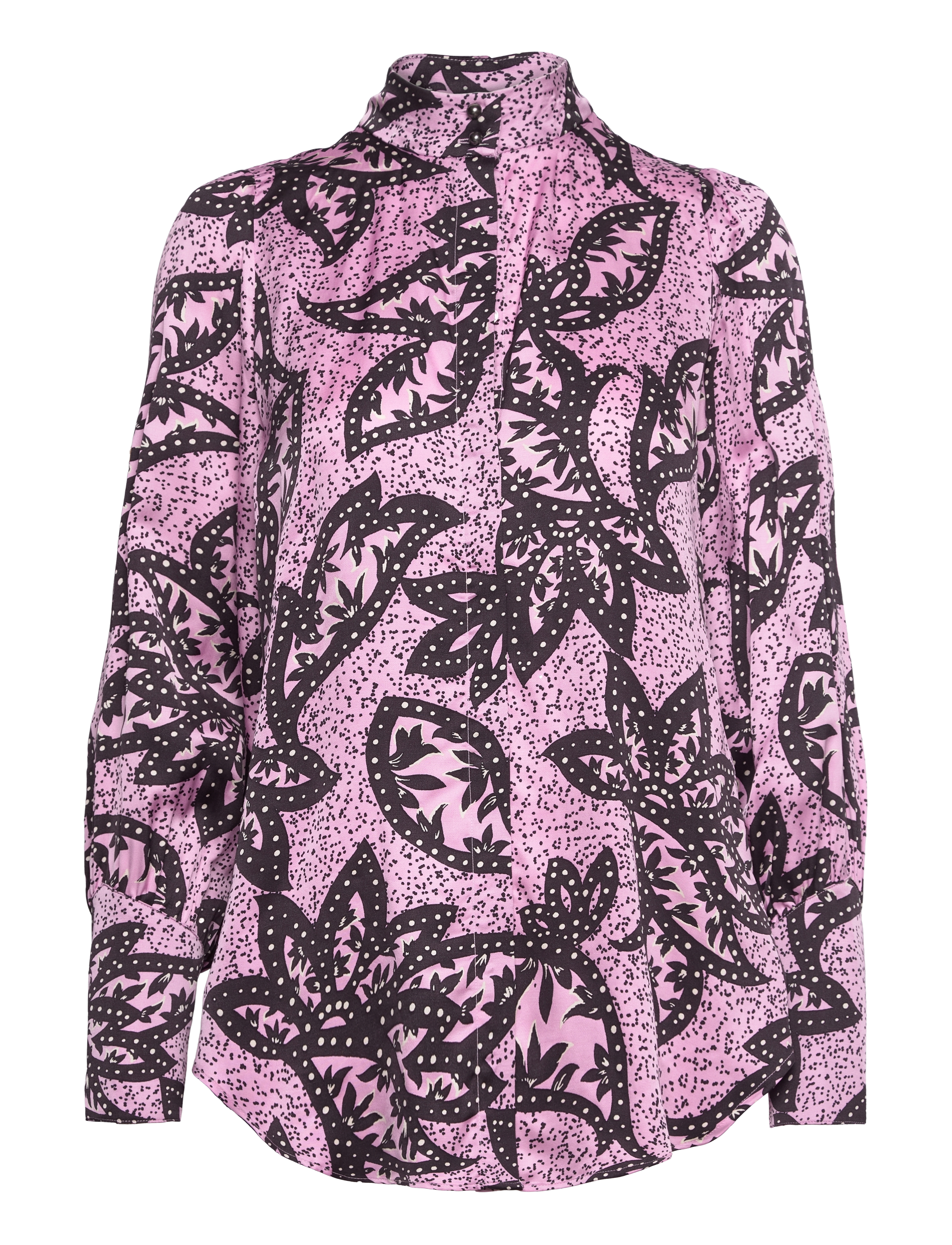 Bruuns Bazaar - FloretBBHayetta shirt - långärmade skjortor - pink print - 3