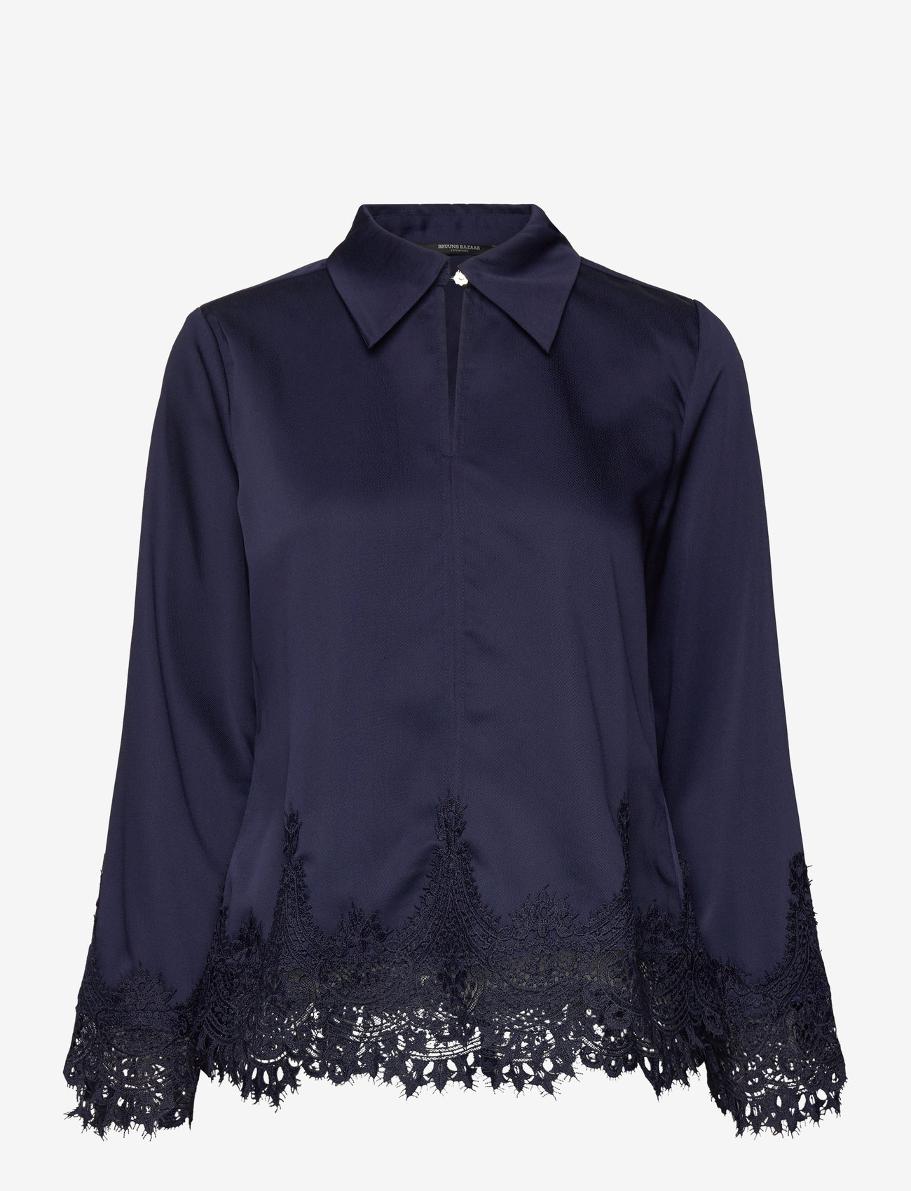 Bruuns Bazaar - CedarsBBElaina blouse - långärmade blusar - navy - 0