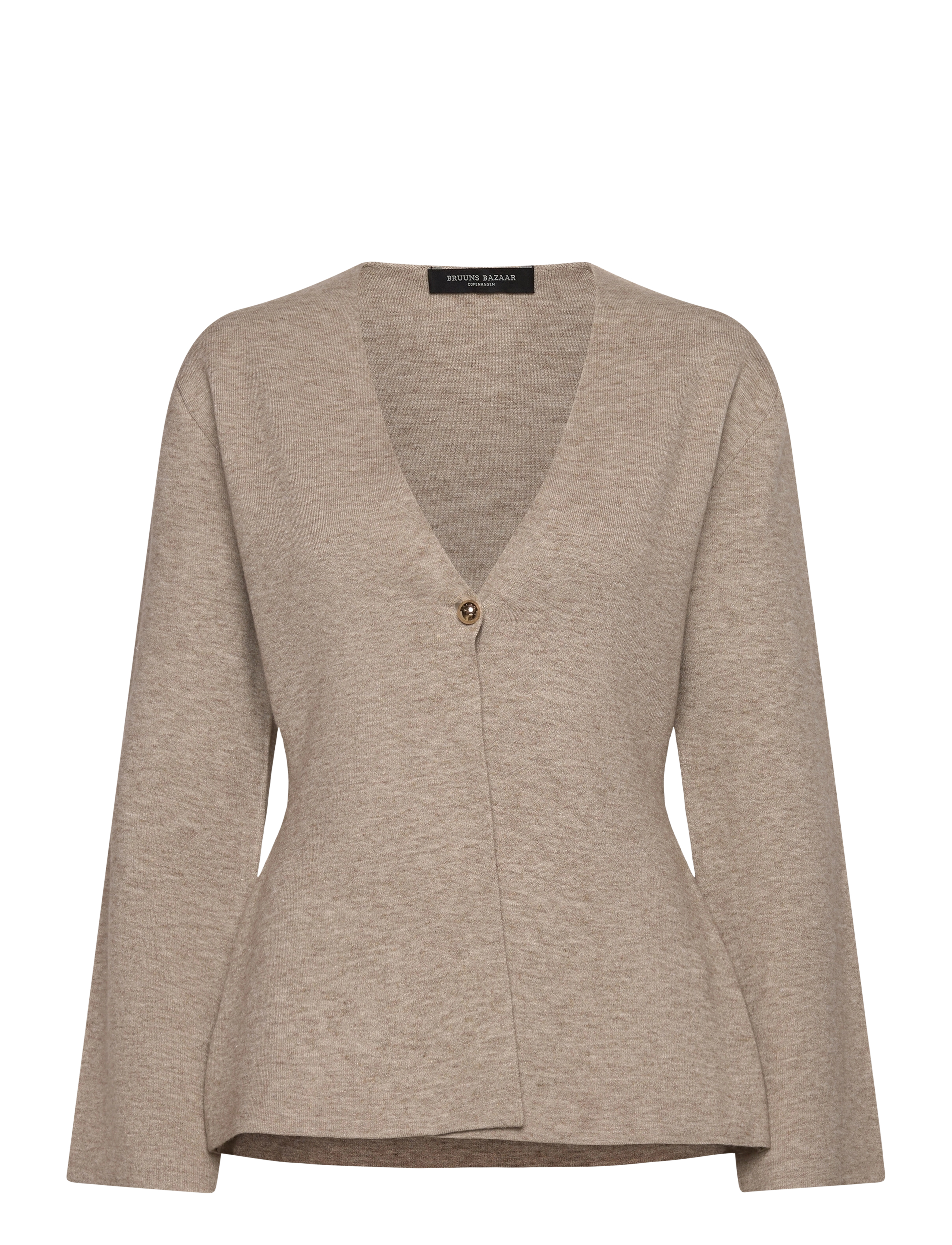 Bruuns Bazaar Simonabbaljin Knit, M, Knitwear, Beige - Cardigans, Frauen