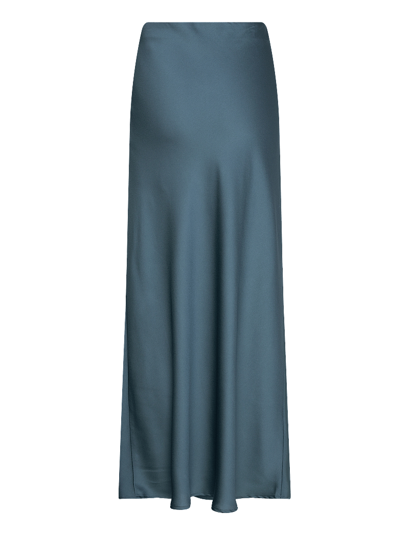 Bruuns Bazaar - AcaciaBBJoanelle skirt - satinnederdele - indian teal - 1
