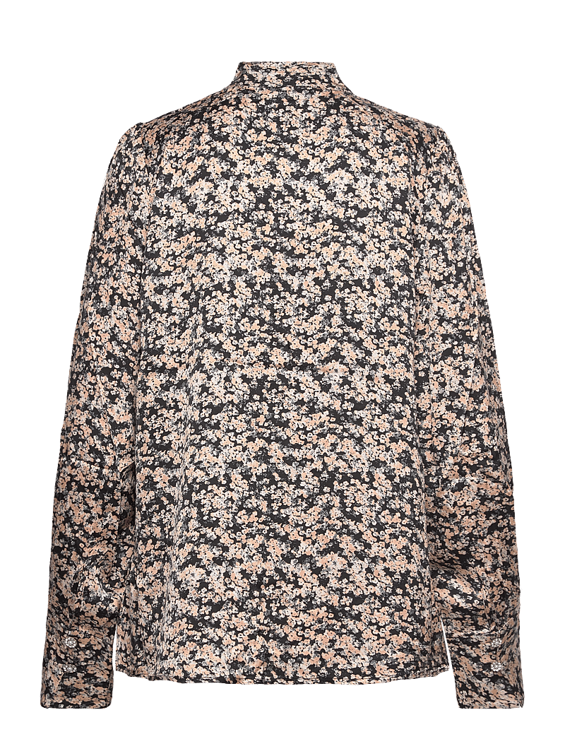 Bruuns Bazaar - FloretBBChatrine blouse - pikkade varrukatega särgid - sand black - 2