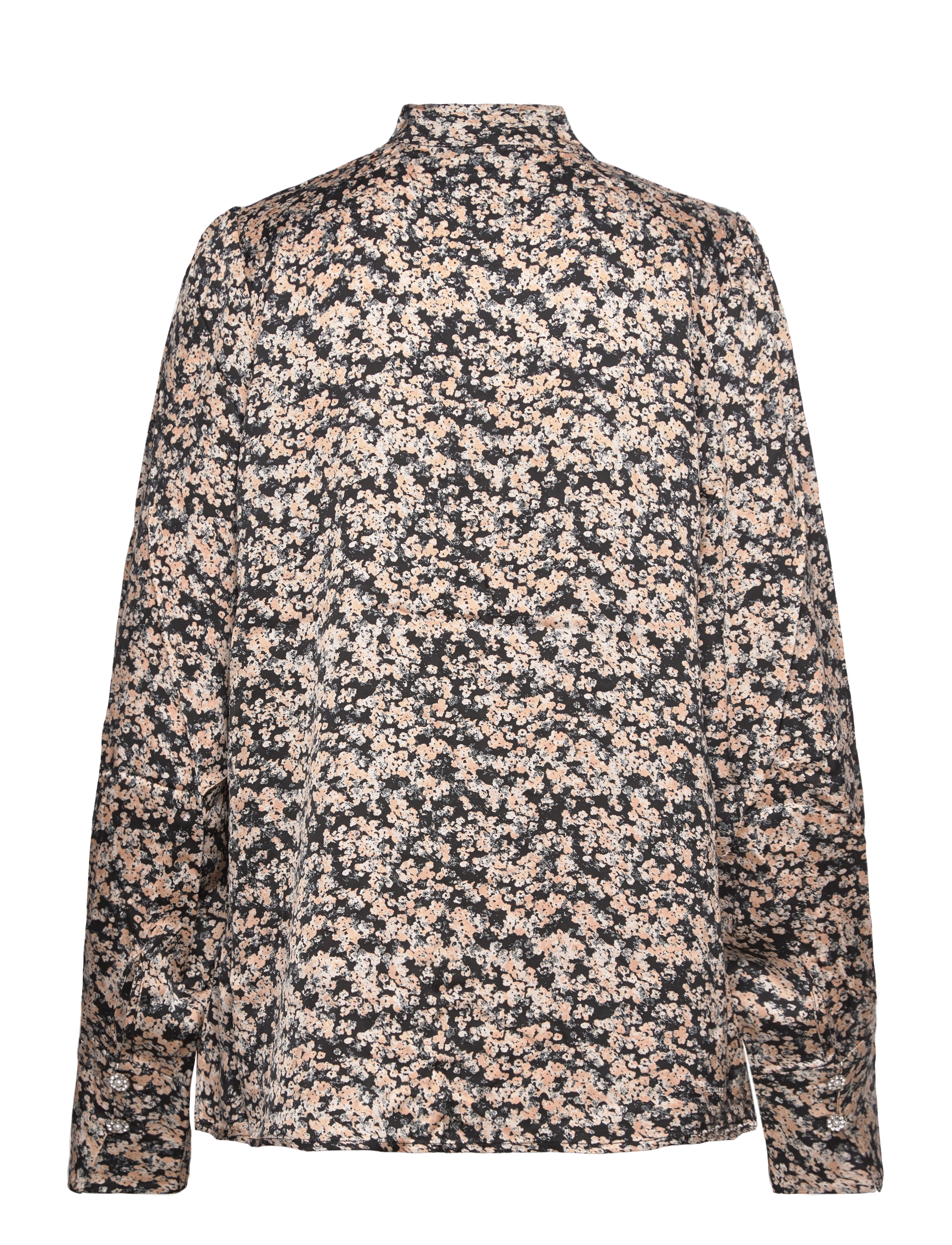 Bruuns Bazaar - FloretBBChatrine blouse - långärmade skjortor - sand black - 2