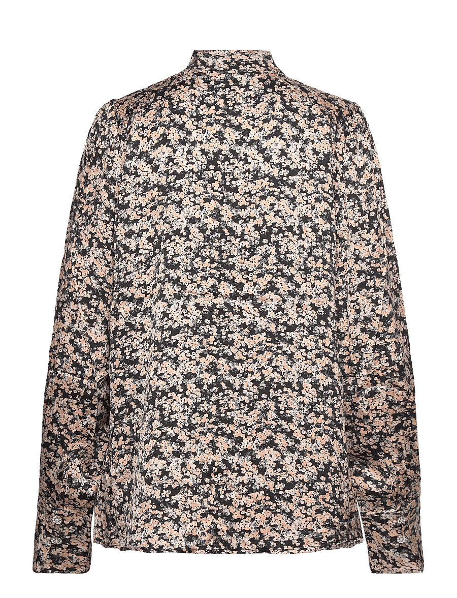 Bruuns Bazaar - FloretBBChatrine blouse - marškiniai ilgomis rankovėmis - sand black - 2