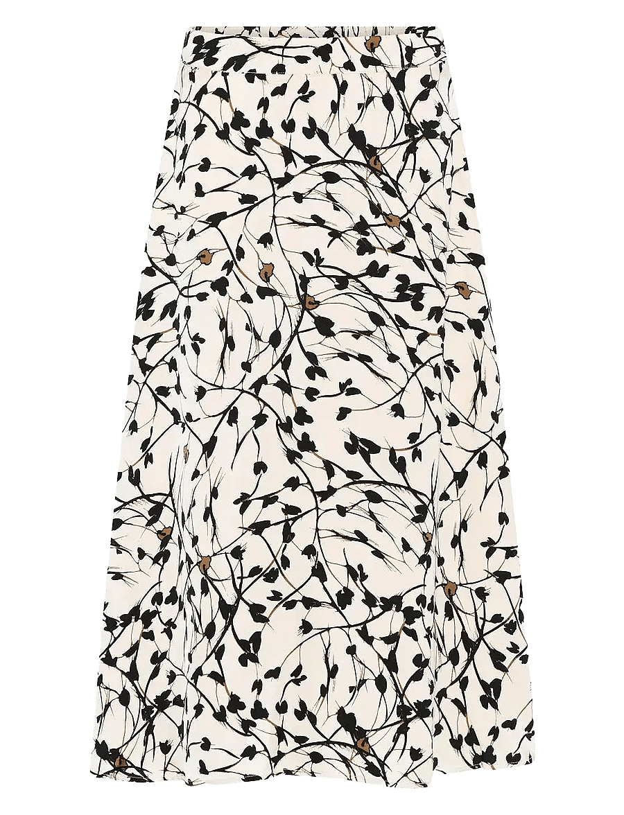 Bruuns Bazaar - FloretBBAmattas skirt - midihameet - white cream aop - 1