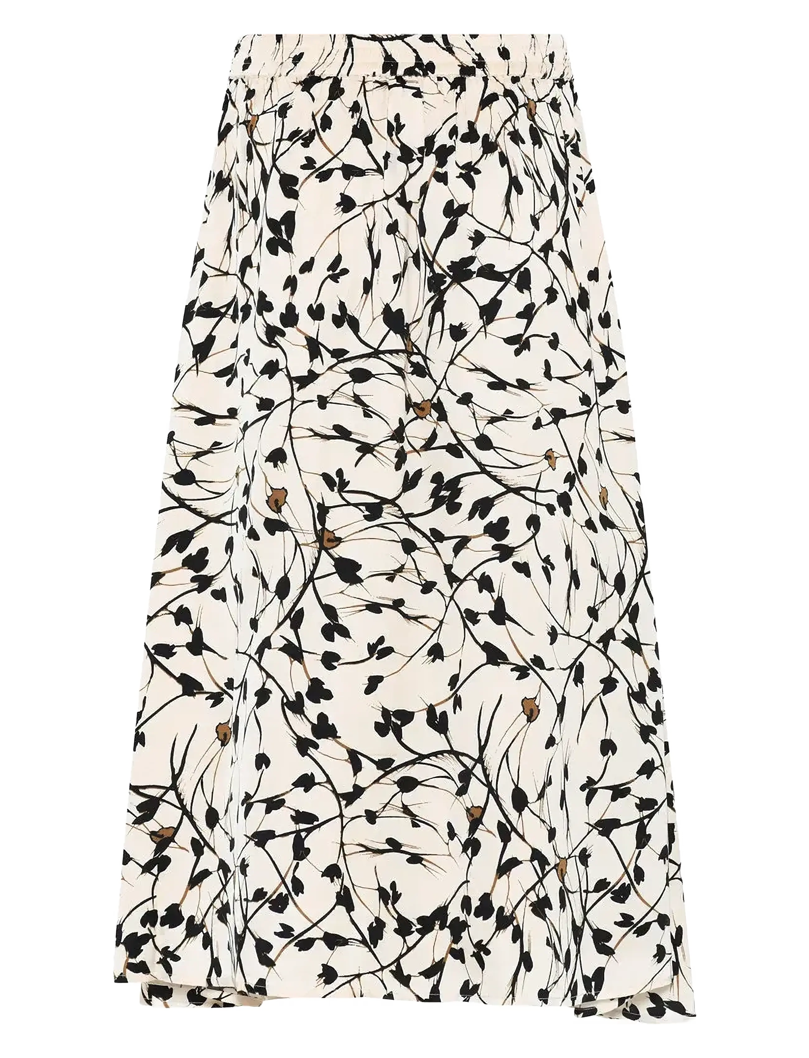 Bruuns Bazaar - FloretBBAmattas skirt - midi skirts - white cream aop - 2