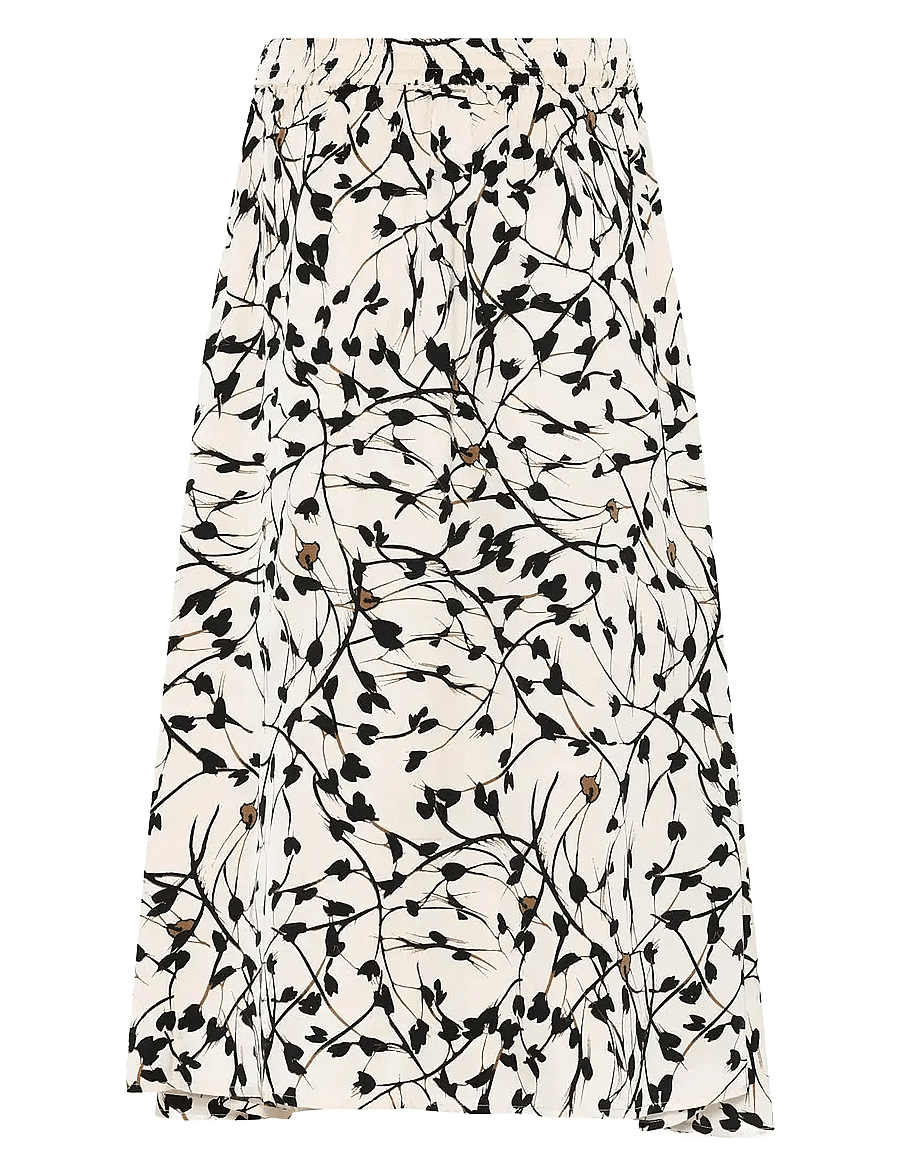 Bruuns Bazaar - FloretBBAmattas skirt - midihameet - white cream aop - 2