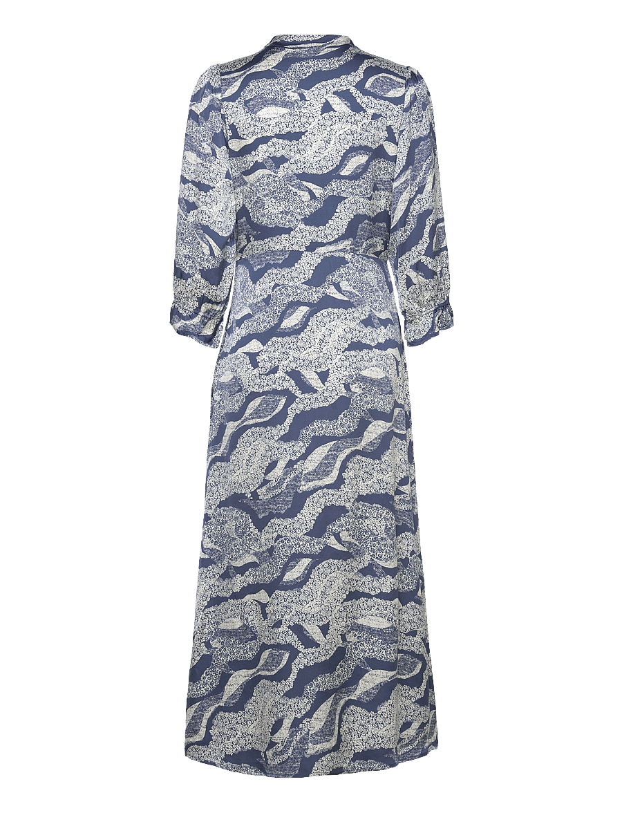 Bruuns Bazaar - FloretBBClarenas dress - hemdkleider - blue lace print - 2