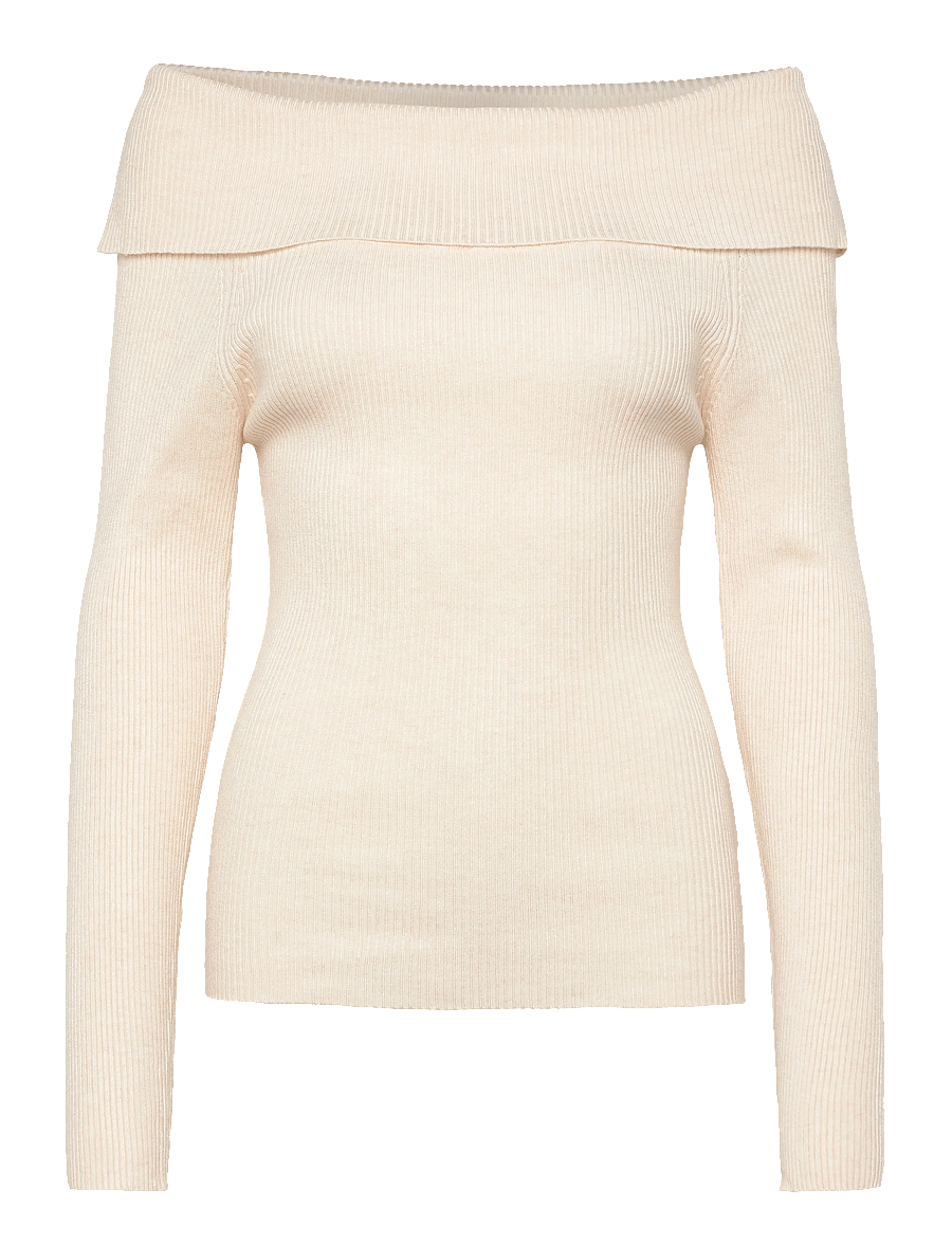 Bruuns Bazaar - AnemoneBBTonna knit - sviitrid - white cream melange - 0