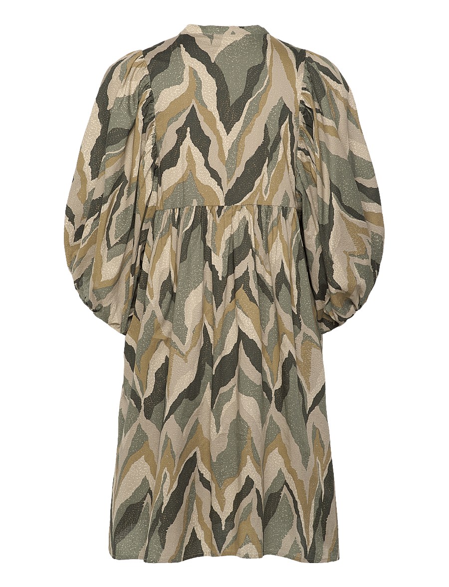 Bruuns Bazaar - AsterBBSarina dress - partykleider - green print - 2