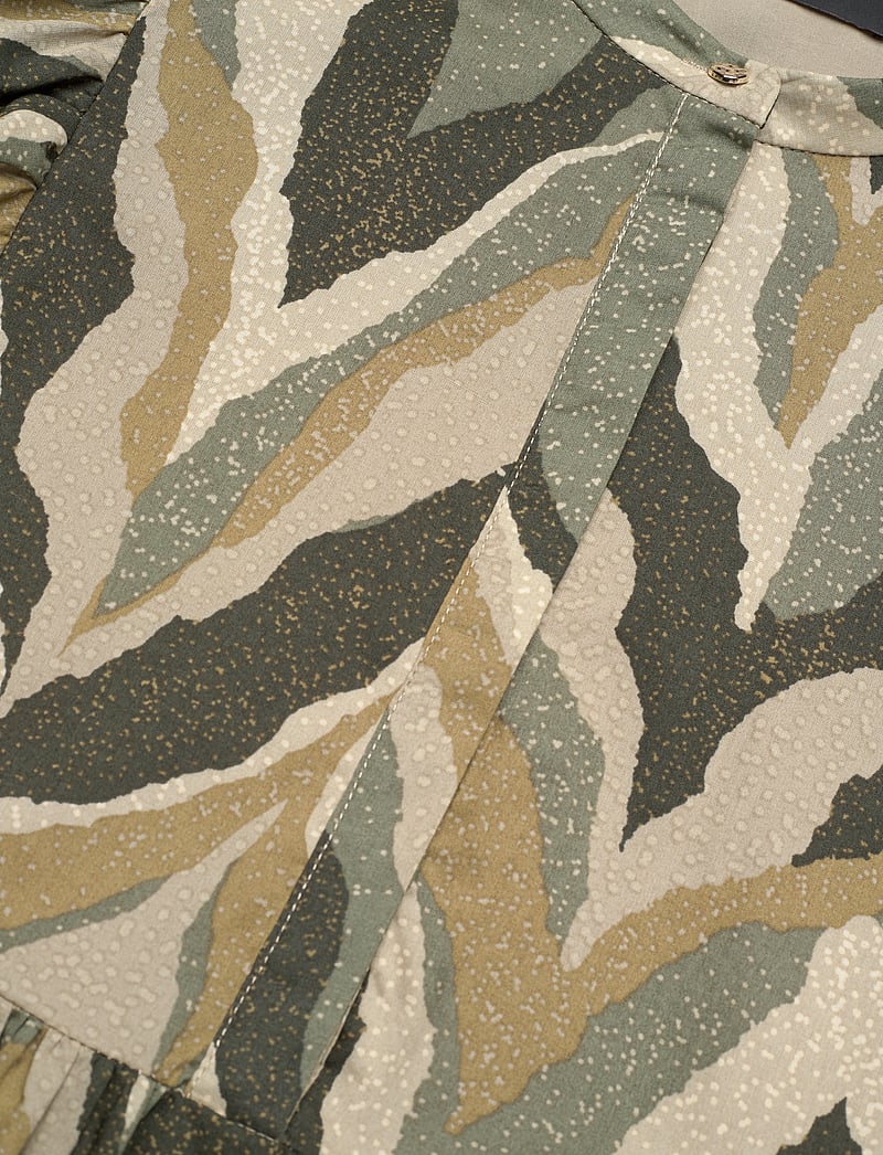 Bruuns Bazaar - AsterBBSarina dress - festklänningar - green print - 3