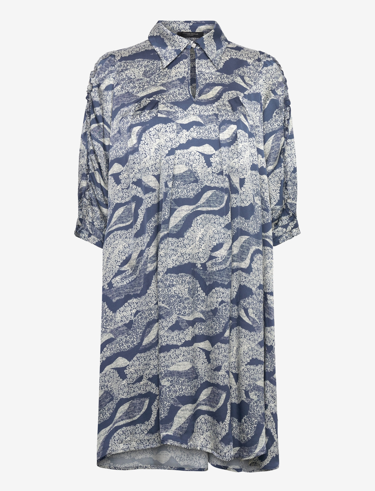 Bruuns Bazaar - FloretBBTamia dress - skjortekjoler - blue lace print - 0