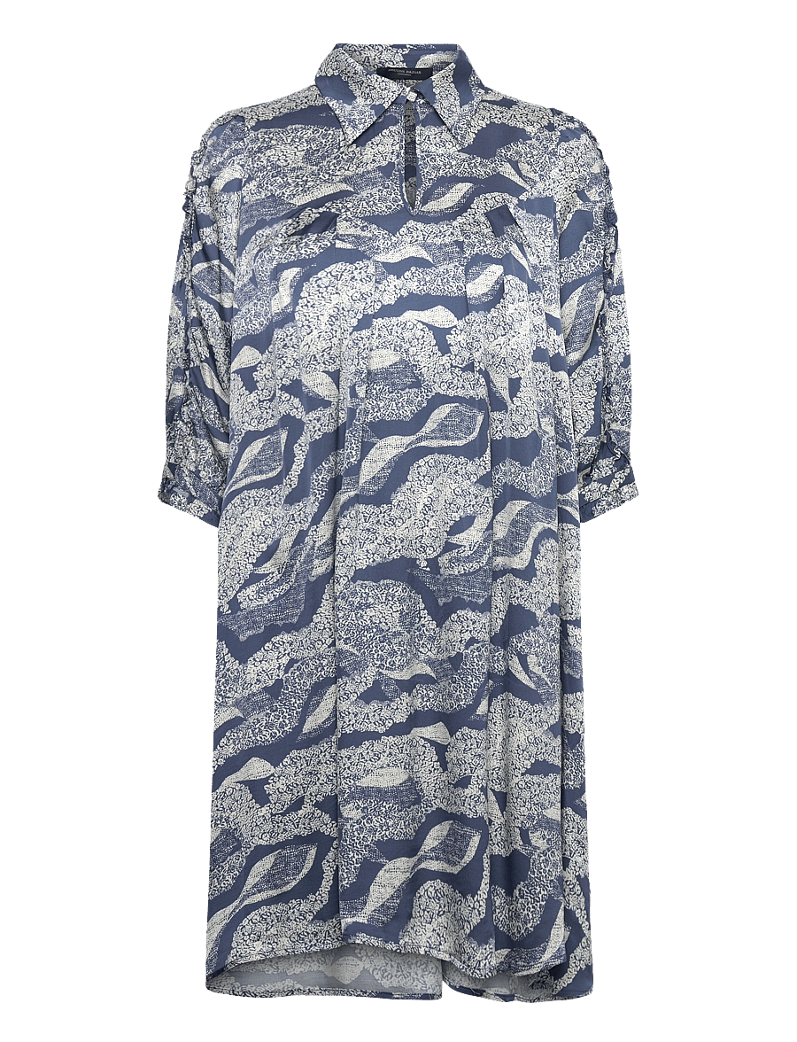 Bruuns Bazaar - FloretBBTamia dress - hemdkleider - blue lace print - 1