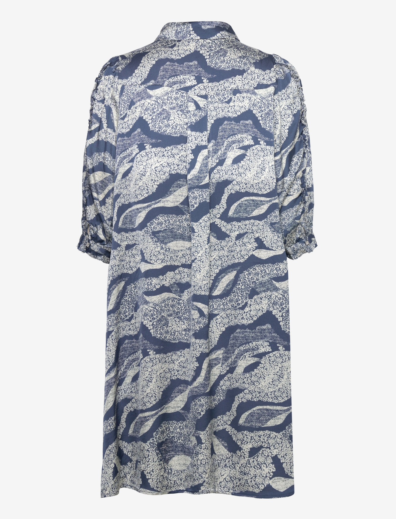 Bruuns Bazaar - FloretBBTamia dress - skjortekjoler - blue lace print - 1